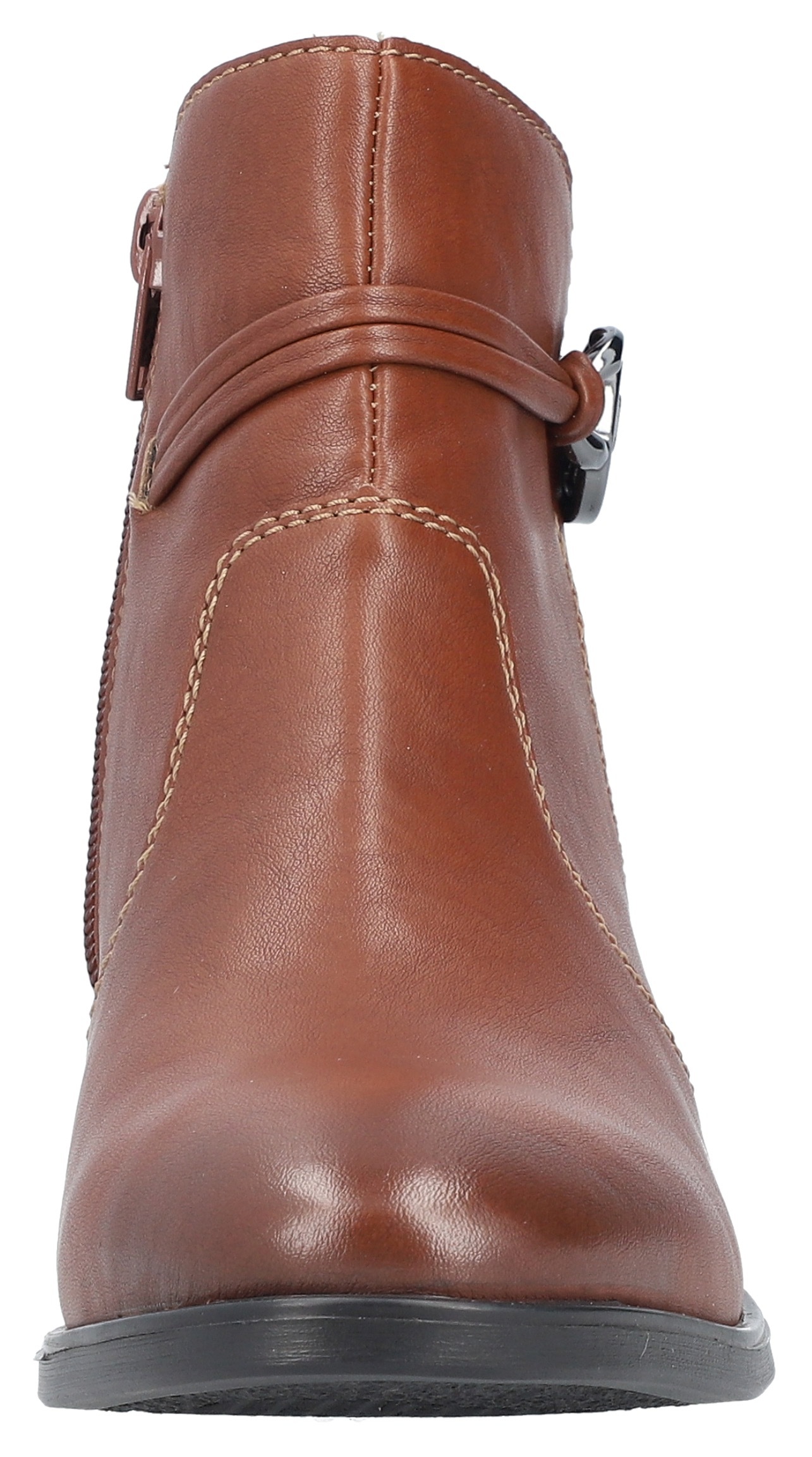 Rieker Stiefelette, Ankleboots, Klassik-Stiefelette, Blockabsatz, Innenreißverschluss