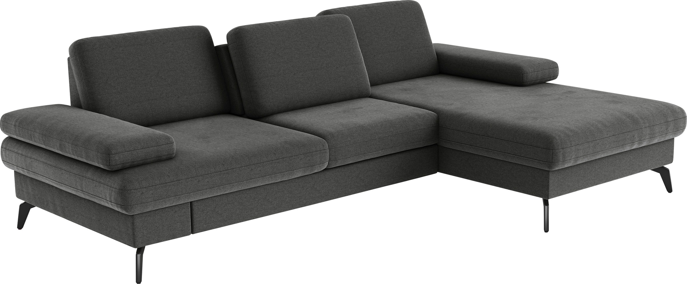 sit&more Ecksofa »Morris L-Form, inkl. Sitztiefenverstellung«, wahlweise mit Armteilverstellung, Bettfunktion & Bettkasten