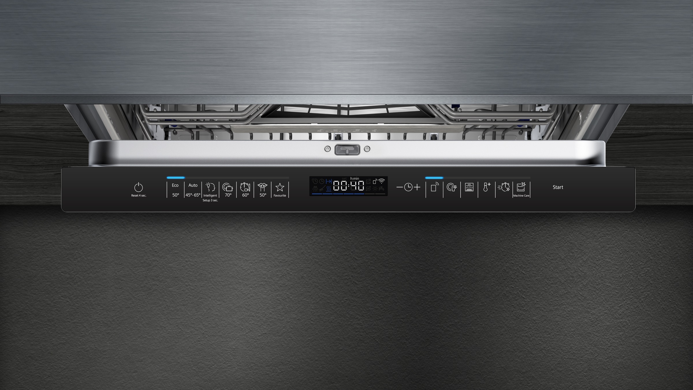 SIEMENS Unterbaugeschirrspüler iQ500 »SN15ZC80CS«, 14 Maßgedecke