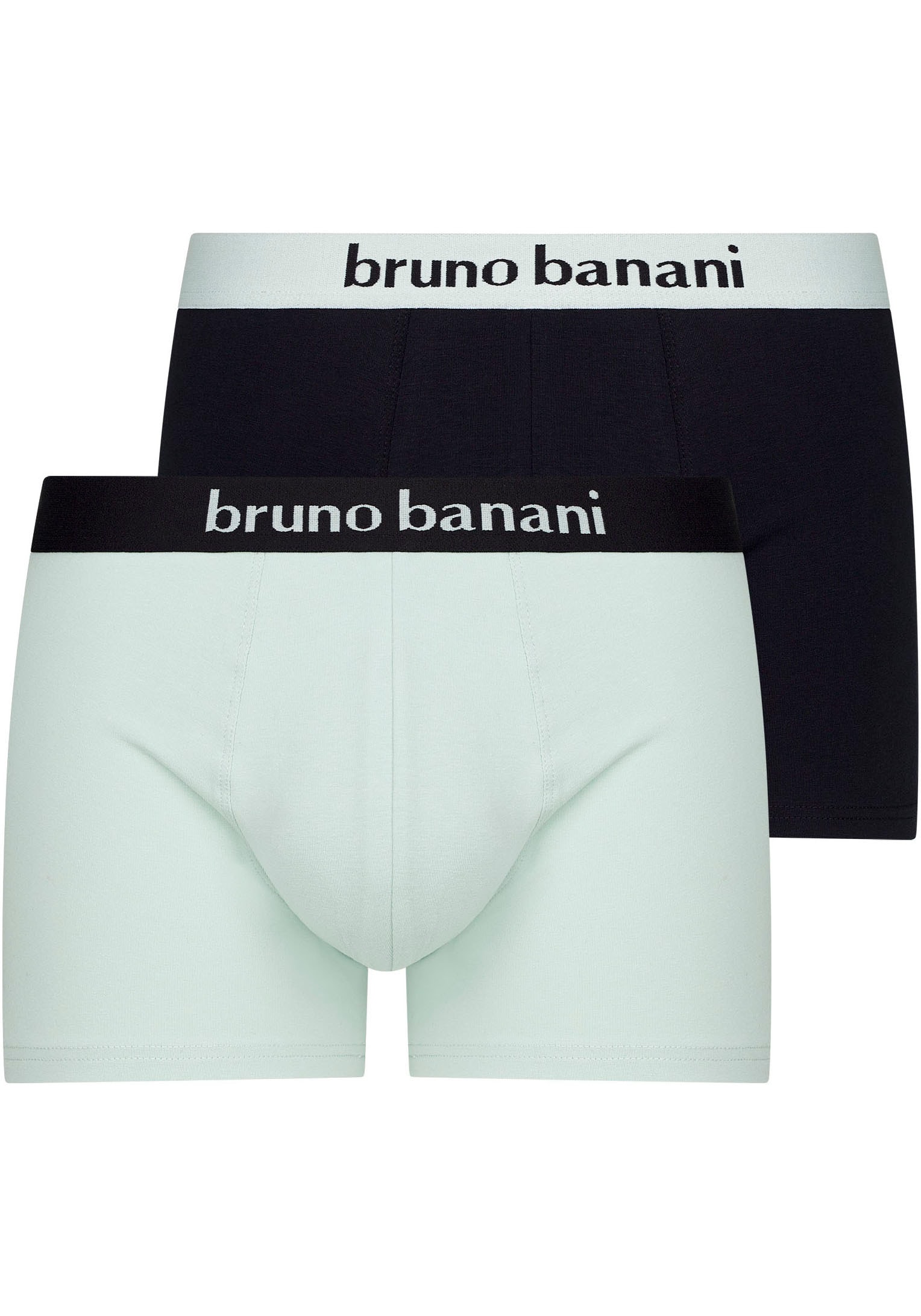 Bruno Banani Boxer, (2er Pack), mit kontrastreichem Logobund