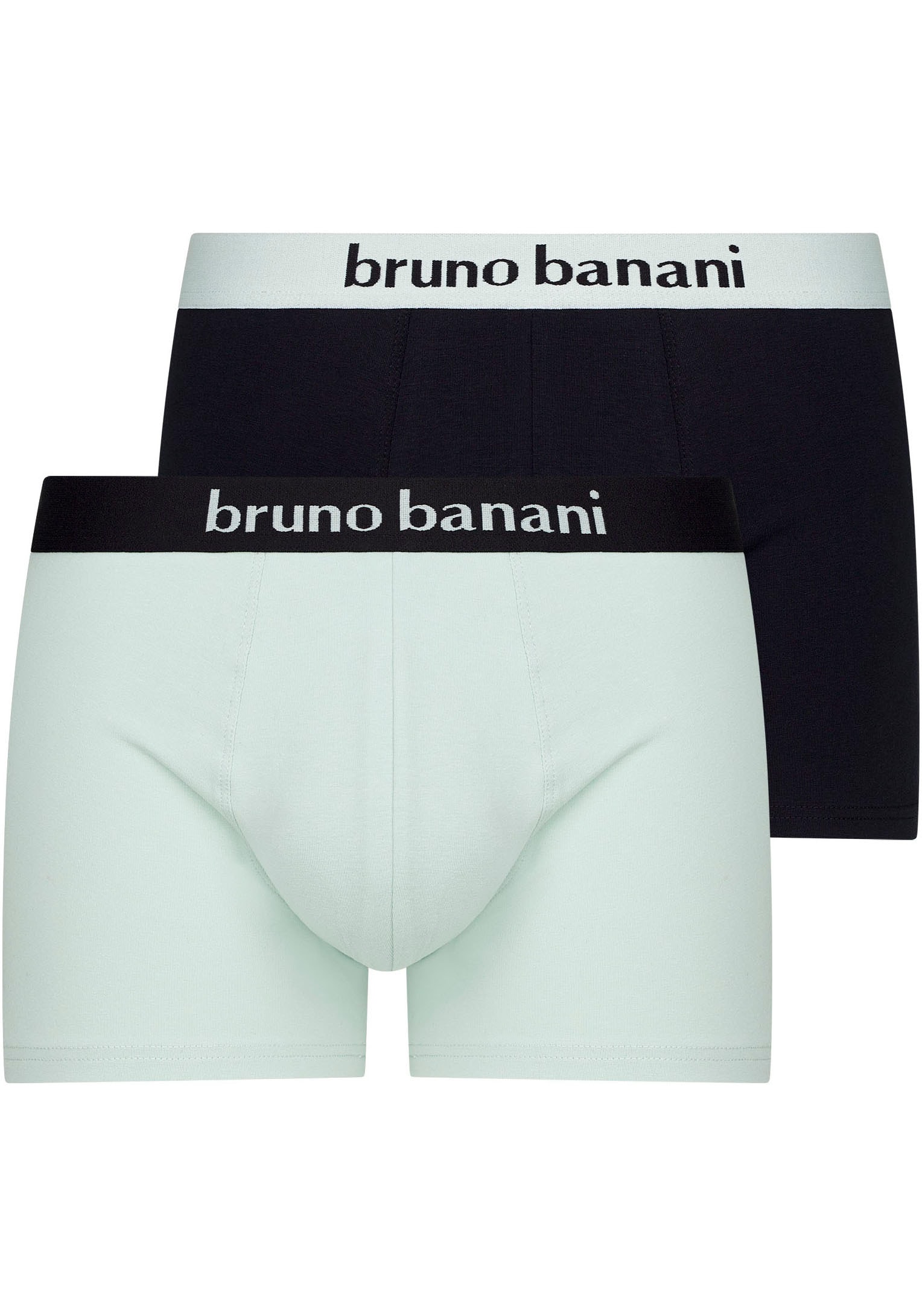 Bruno Banani Boxer "Flowing", (2er Pack), mit kontrastreichem Logobund günstig online kaufen