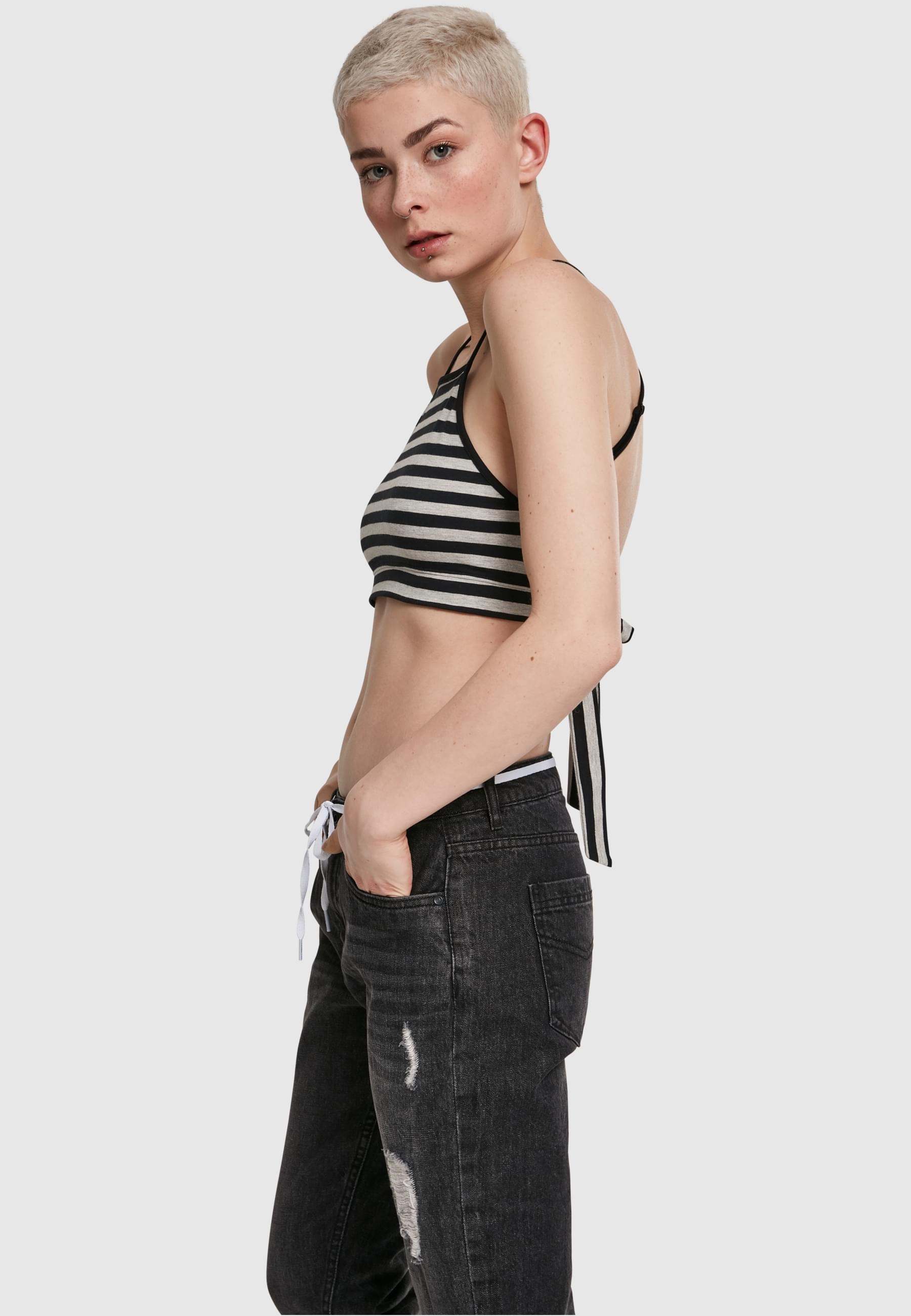 URBAN CLASSICS Muskelshirt »Urban Classics Damen Ladies Triangle Top«, (1 tlg.)