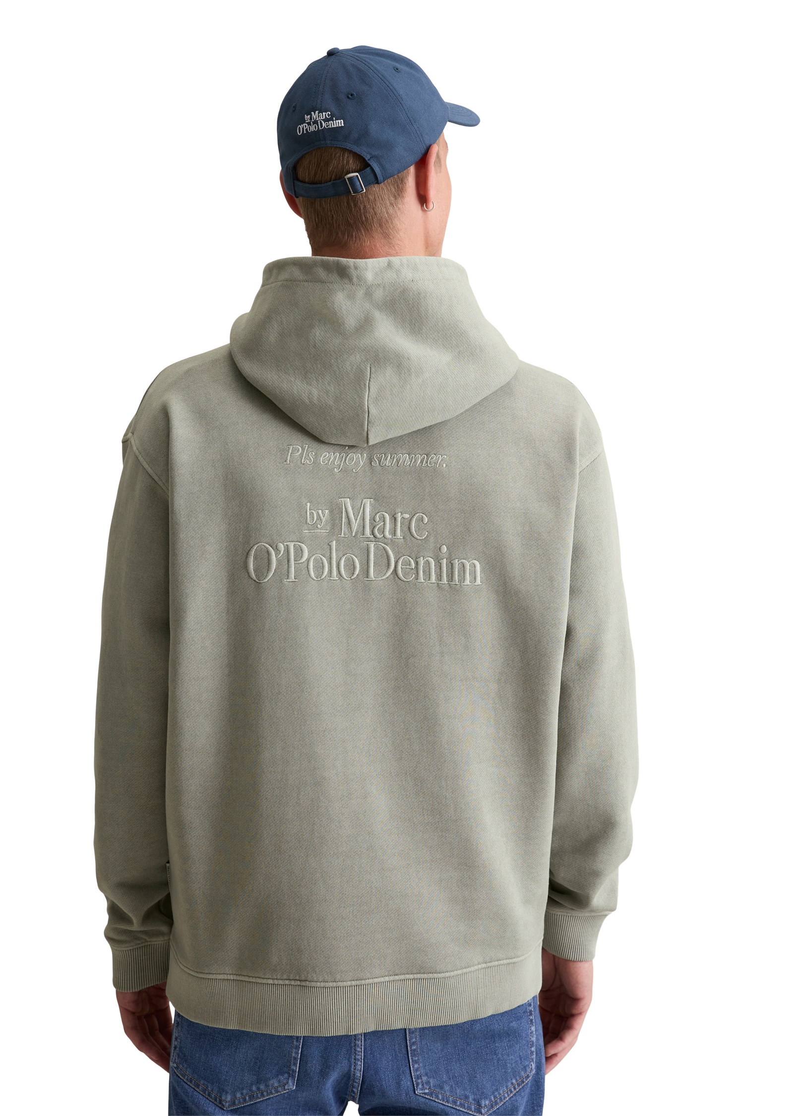 Marc O'Polo DENIM Sweatshirt »aus recycelter Baumwolle«