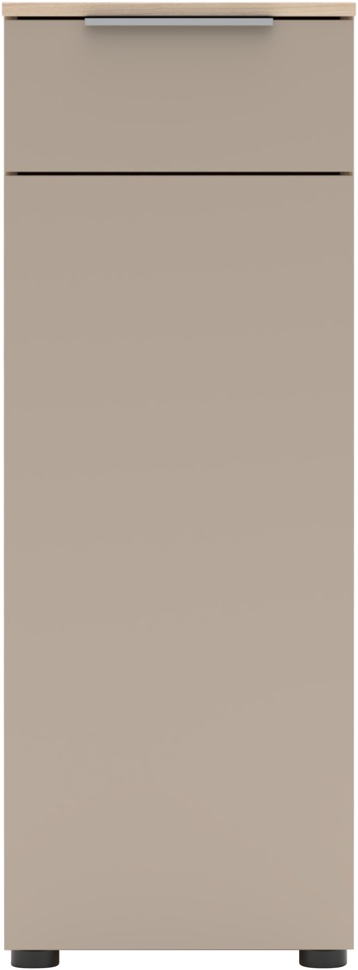 Innostyle Aktenschrank »Büroschrank Santorin, 40/110/38 cm ( B/H/T)« 1 Stk. tlg. 1 Tür links/rechts verwendbar, Softclose, Klarglas, ABS Schutzkante