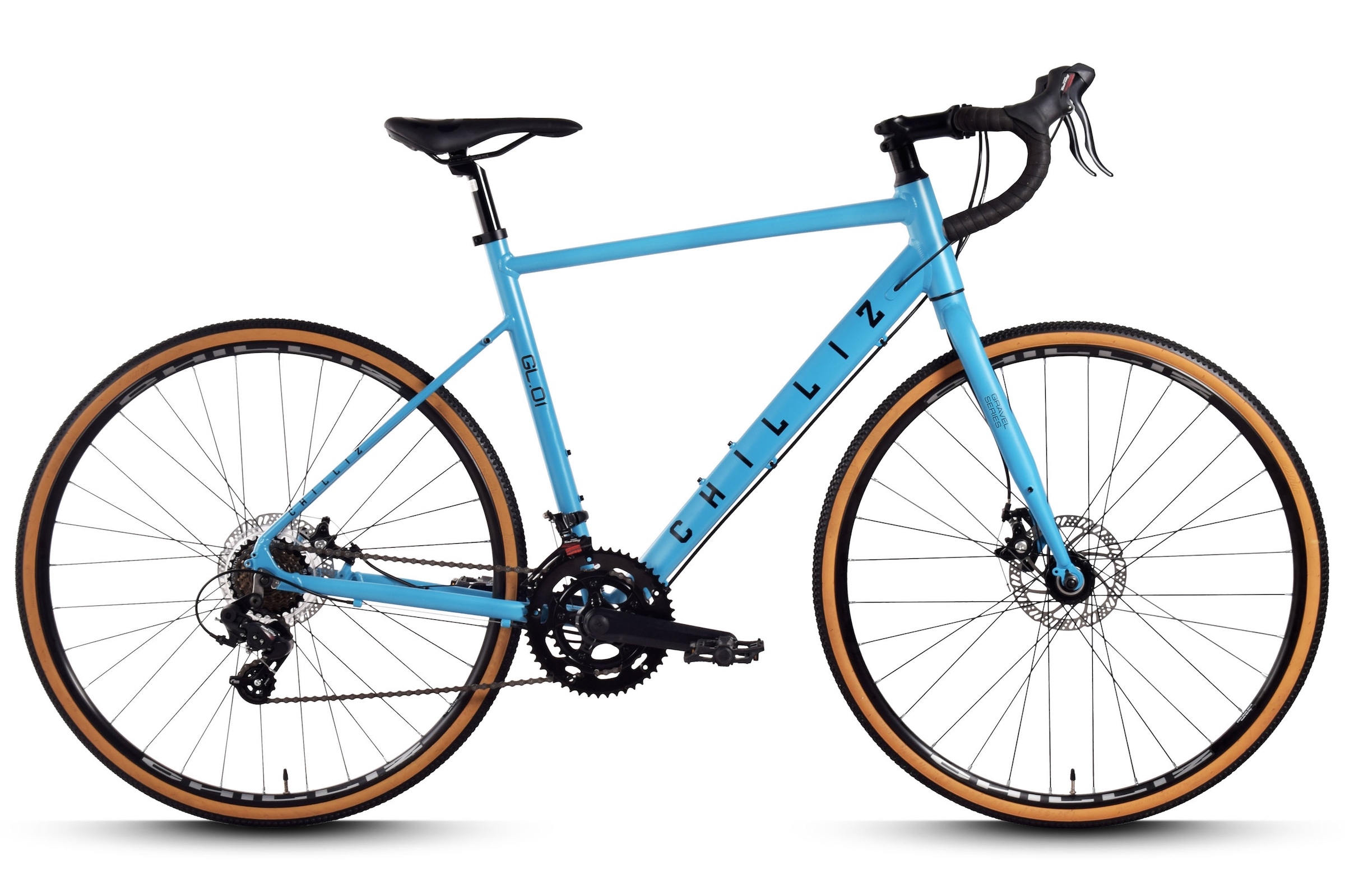CHILLIZ Gravelbike "GL.01" 14 Gang Shimano Tourney Schaltwerk Kettenschaltung