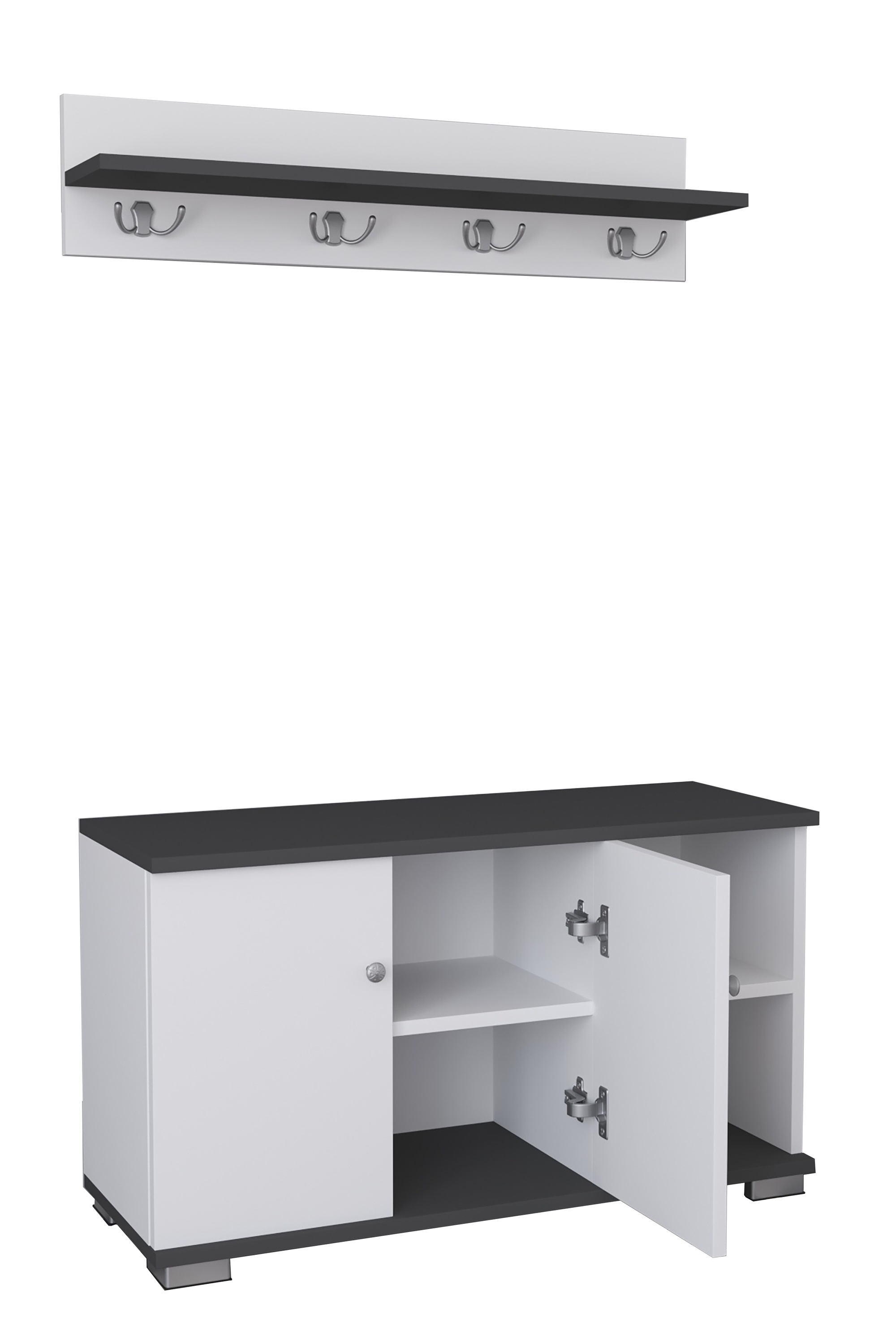 VCM Schuhschrank "VCM Holz Sitzbank  2-tlg.-Set  Schuhschrank  Maße: H. 82 günstig online kaufen