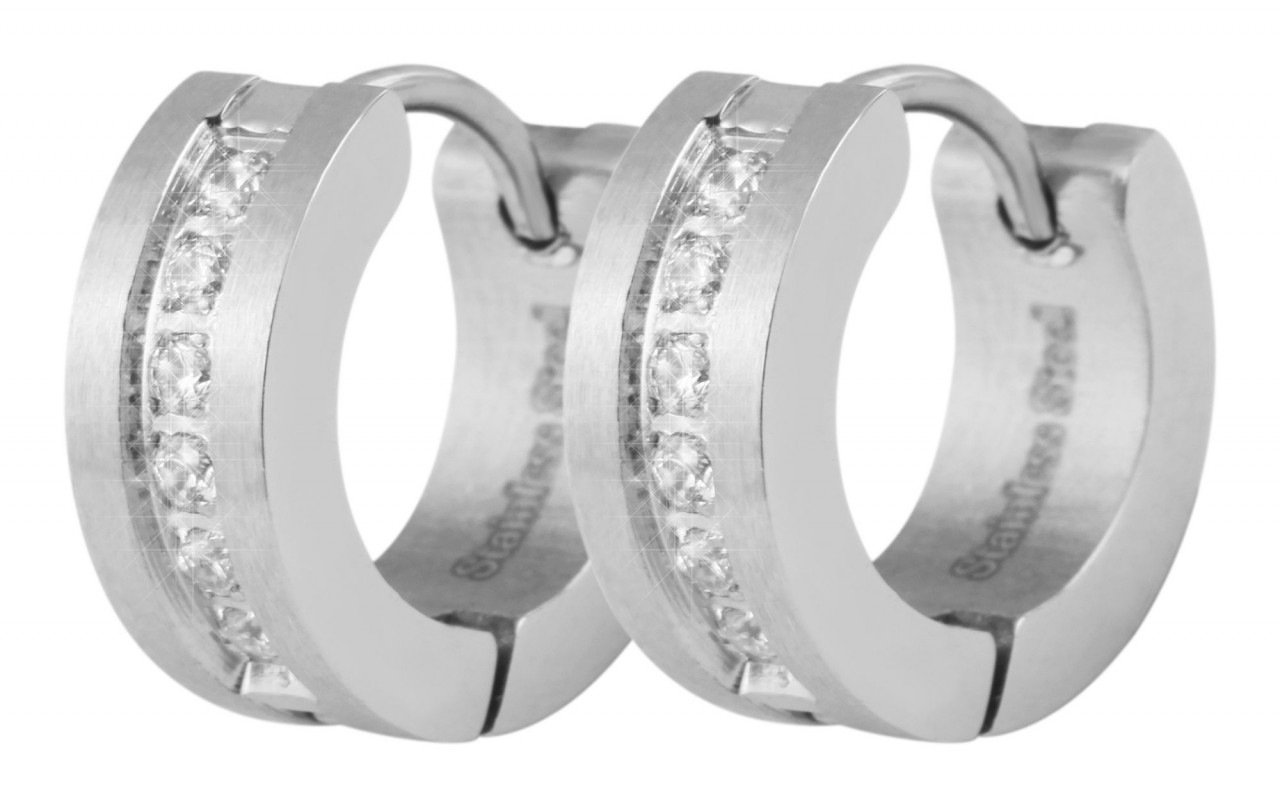 Adelia´s Paar Creolen »Damen Creolen aus Edelstahl Ø 9 mm«