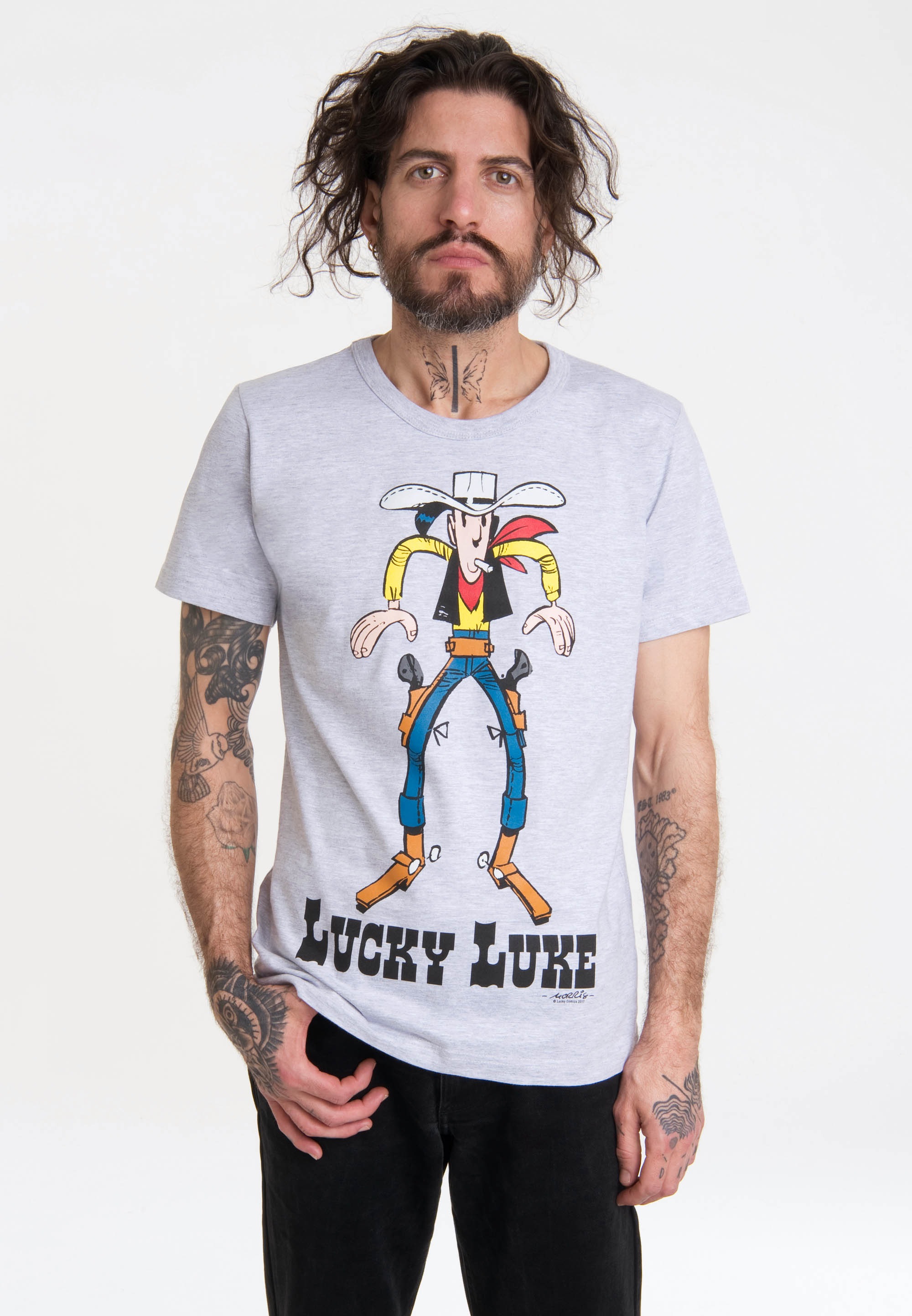 »Lucky BAUR T-Shirt Print mit LOGOSHIRT ▷ Luke«, für lizenziertem |