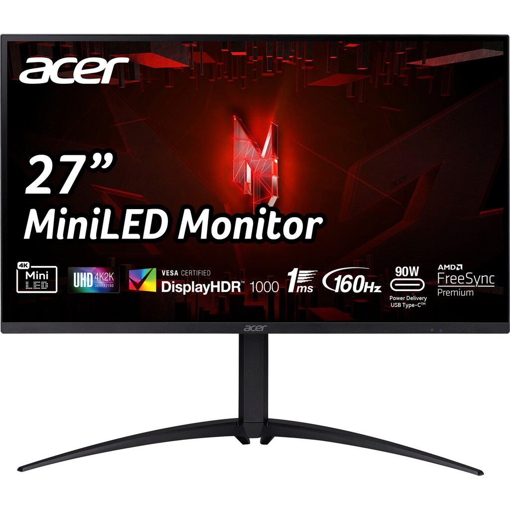 Acer Gaming-LED-Monitor »Nitro XV275K P3«, 69 cm/27 Zoll, 3840 x 2160 px, 4K Ultra HD, 1 ms Reaktionszeit, 160 Hz