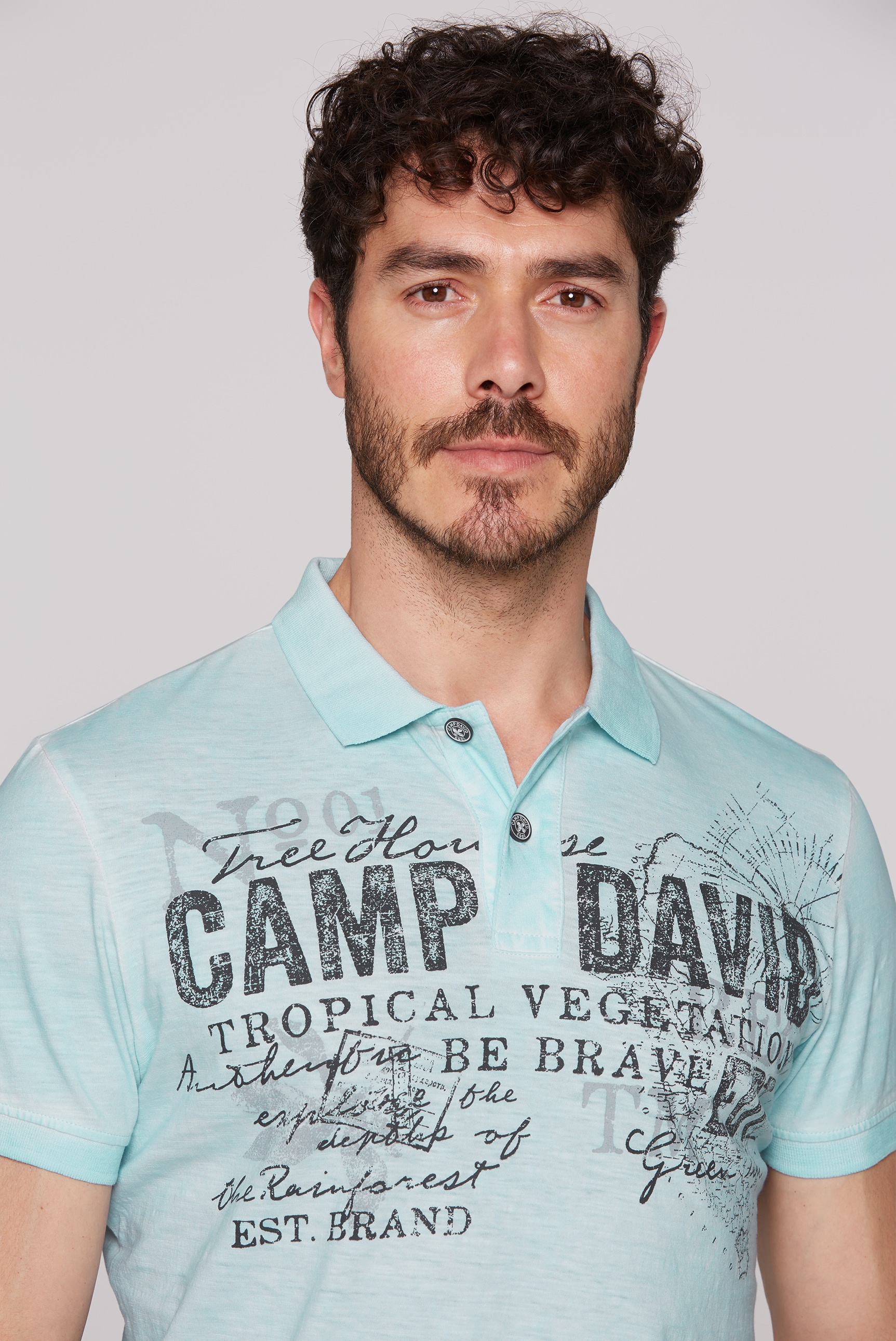 CAMP DAVID Poloshirt, aus Baumwolle