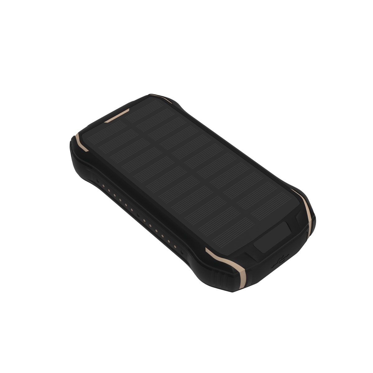 Vinnic Powerbank »SACA PEAK Solar Powerbank 10.000mAh IP65 1xUSB-C, 2xUSB-A«, Vinnic SACA PEAK Solar Powerbank 10.000mAh IP65 1xC 2xA,black
