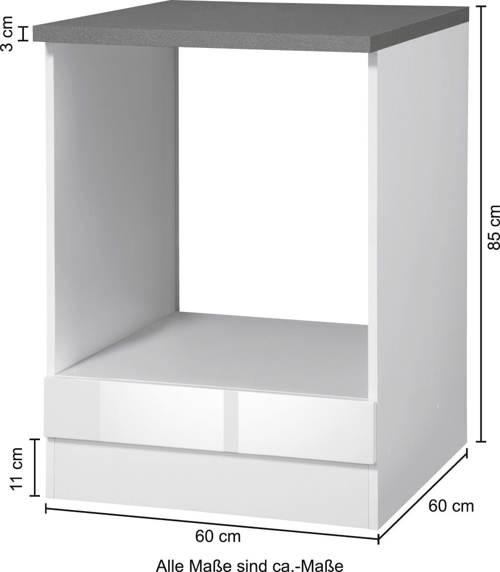 KOCHSTATION Herdumbauschrank »KS-Trier«, Breite 60 cm