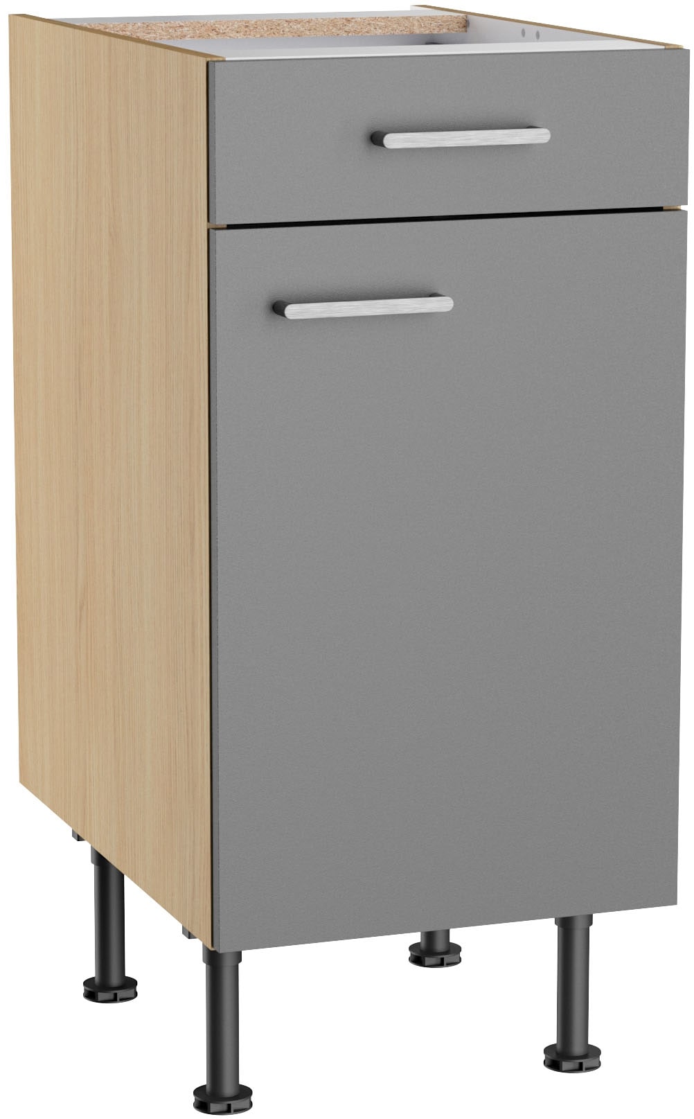 KOCHSTATION Unterschrank "KS-Lucy" Breite 40 cm, höhenverstellbare Füße, Soft-Close
