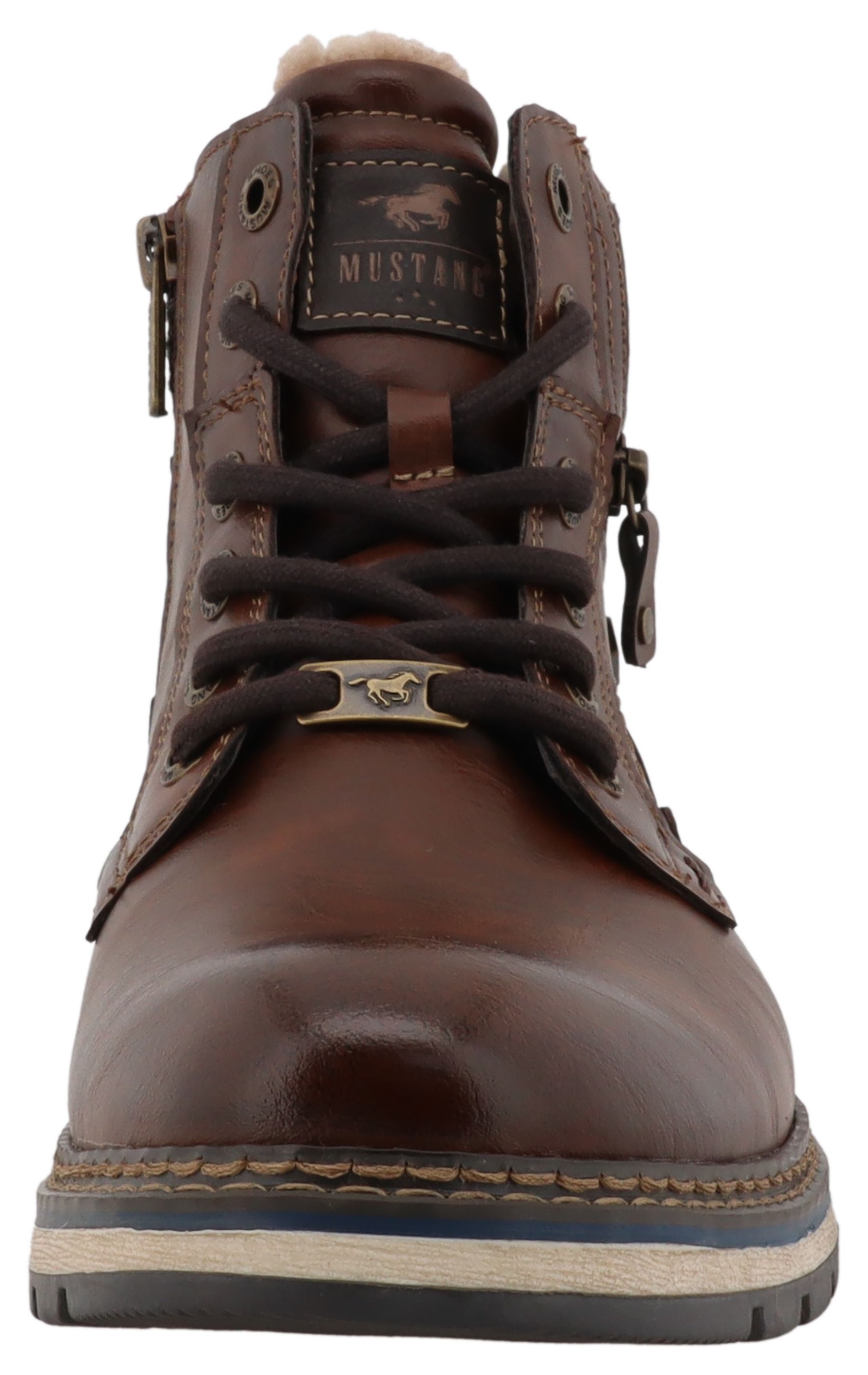 Mustang Shoes Winterboots »Mariko«, Workerboots, Schnürboots mit TEX-Ausstattung