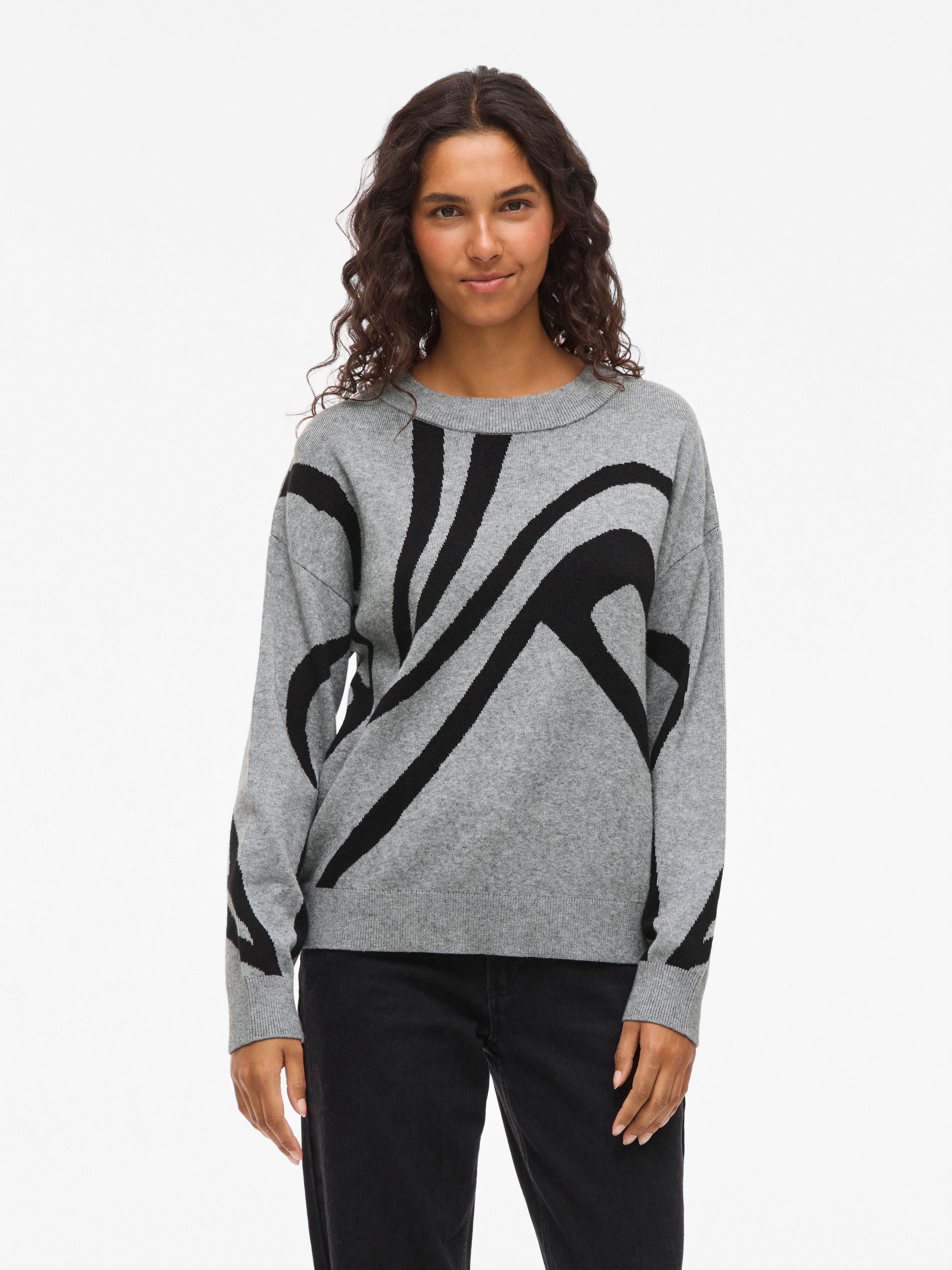 Vila Strickpullover "VITIF JACQUARD L/S KNIT TOP - NOOS" günstig online kaufen