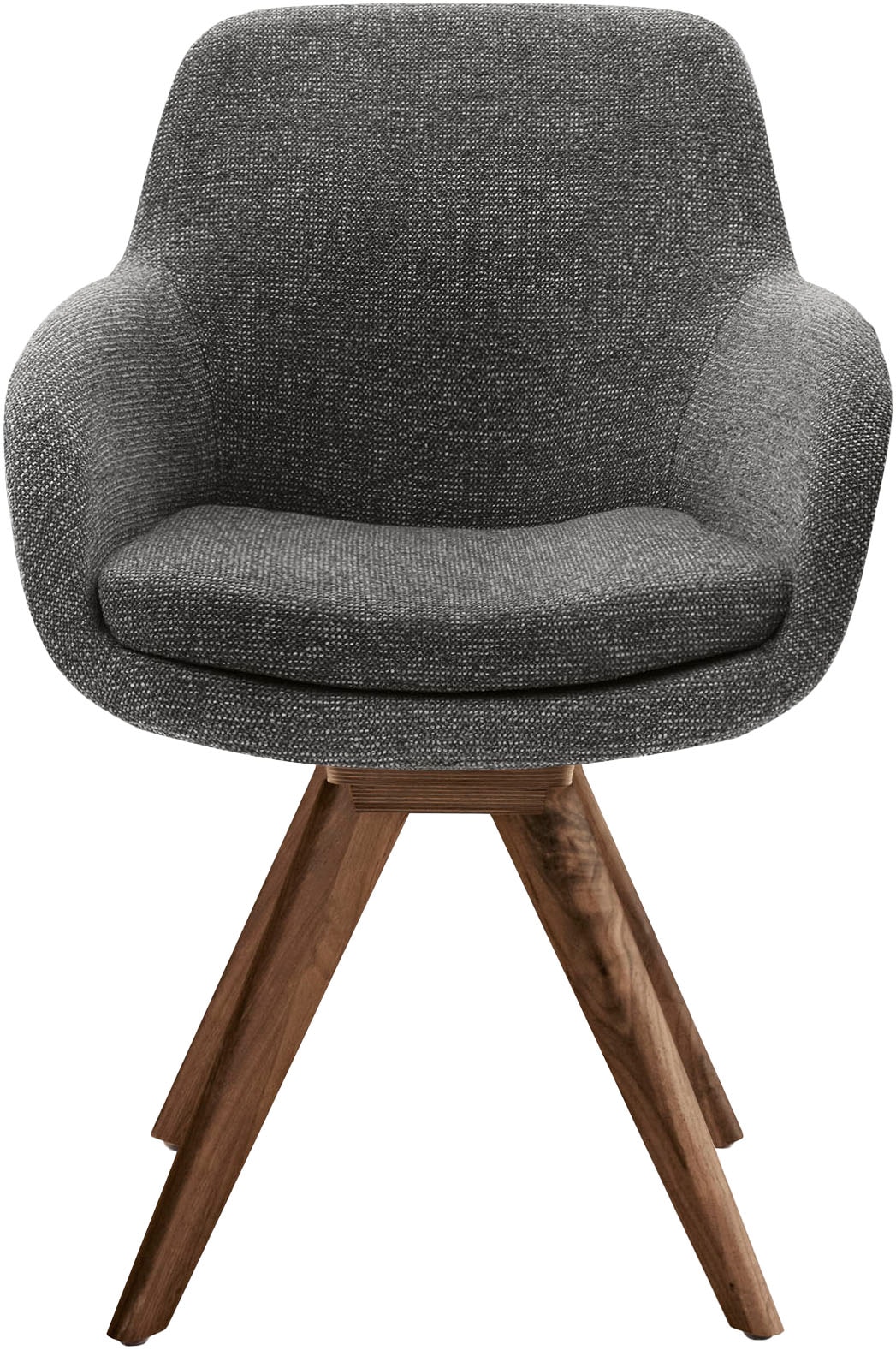 Musterring Esszimmerstuhl "Tavia", (Set), Chenille, Stativgestell Wildnussb günstig online kaufen