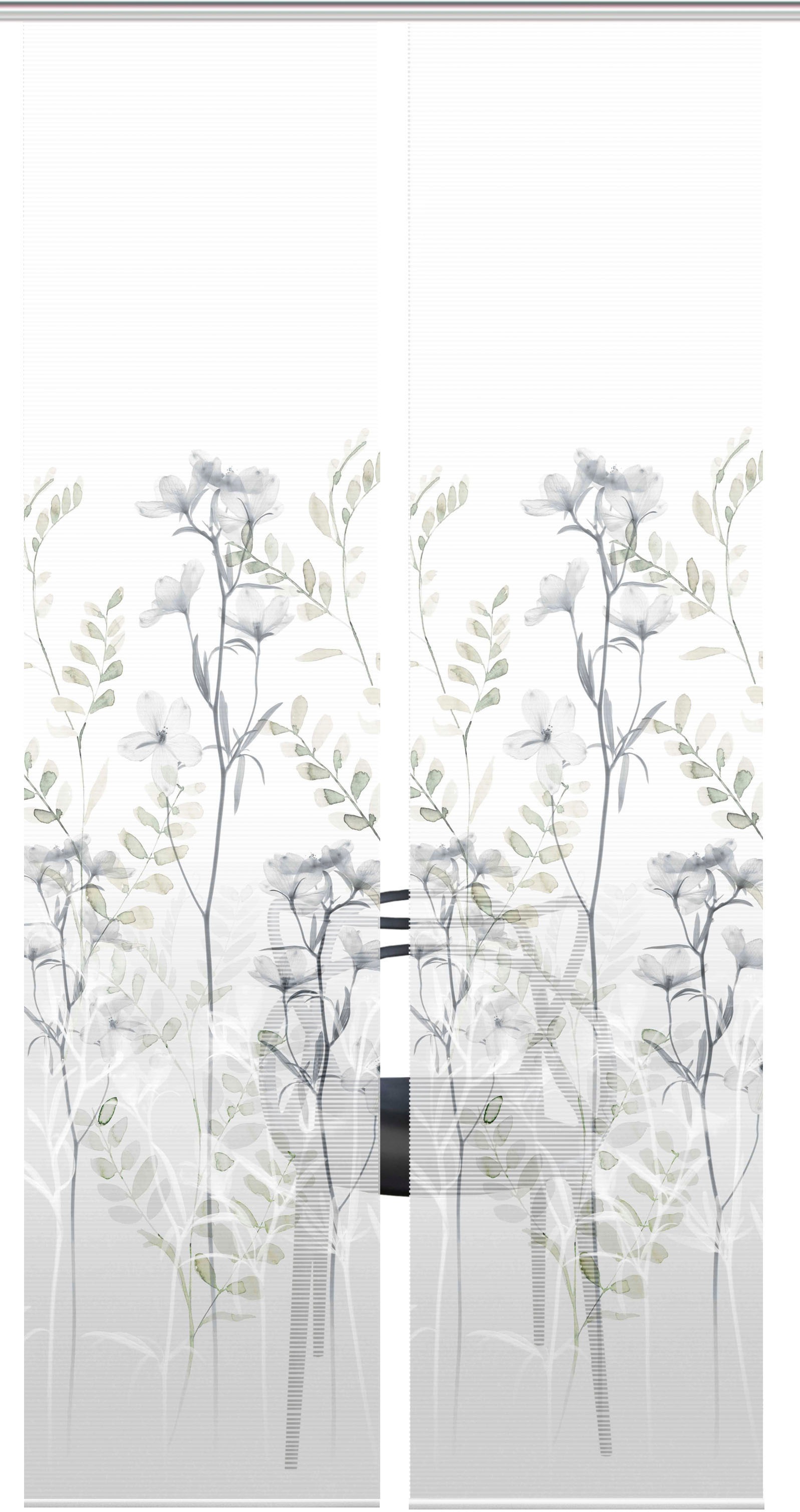 Vision S Schiebegardine "HELVIN 2er SET" Paneelwagen 2 Stk. tlg. Schiebevor günstig online kaufen