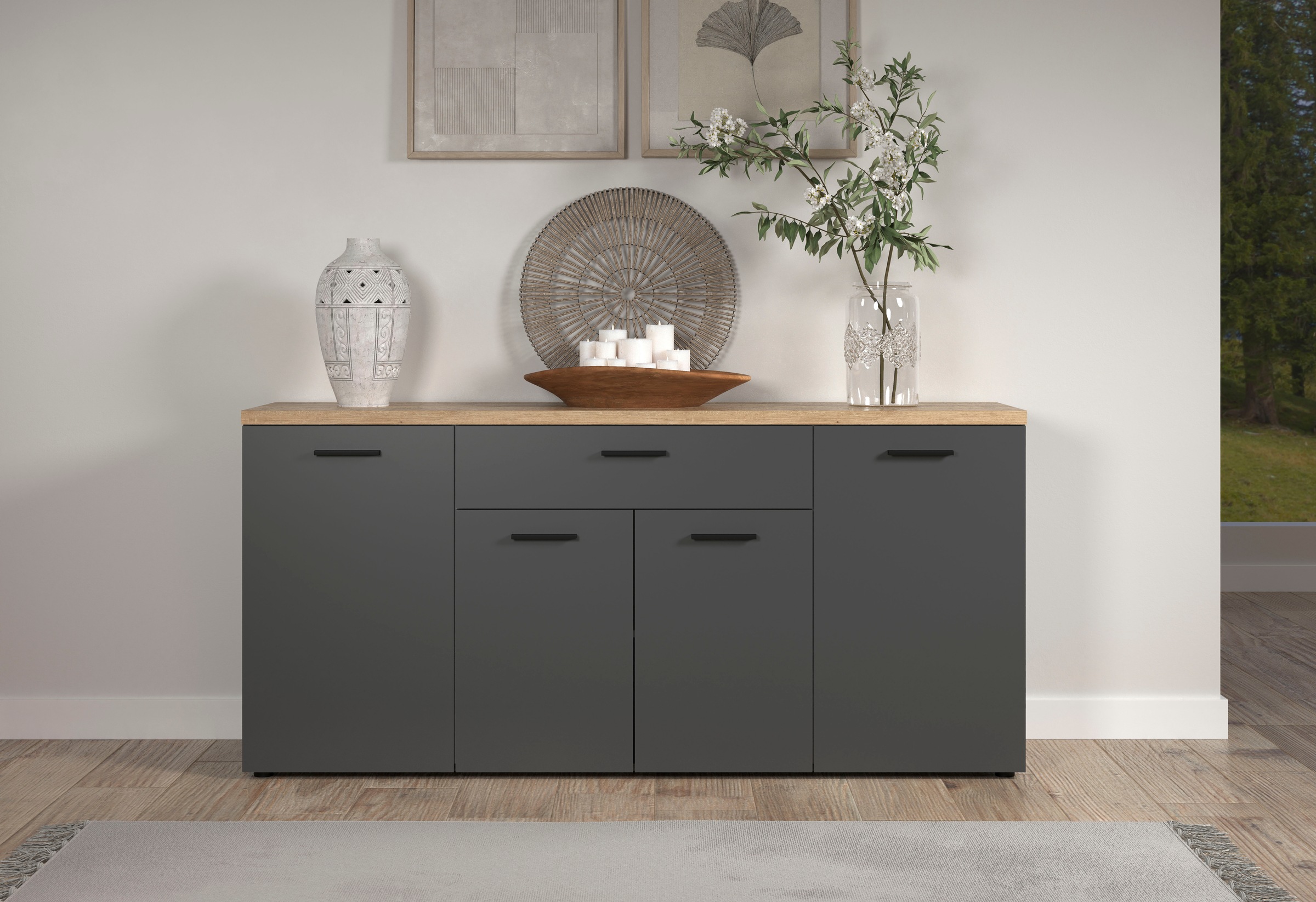Home affaire Sideboard "Bajo" 1 Stk. tlg. günstig online kaufen