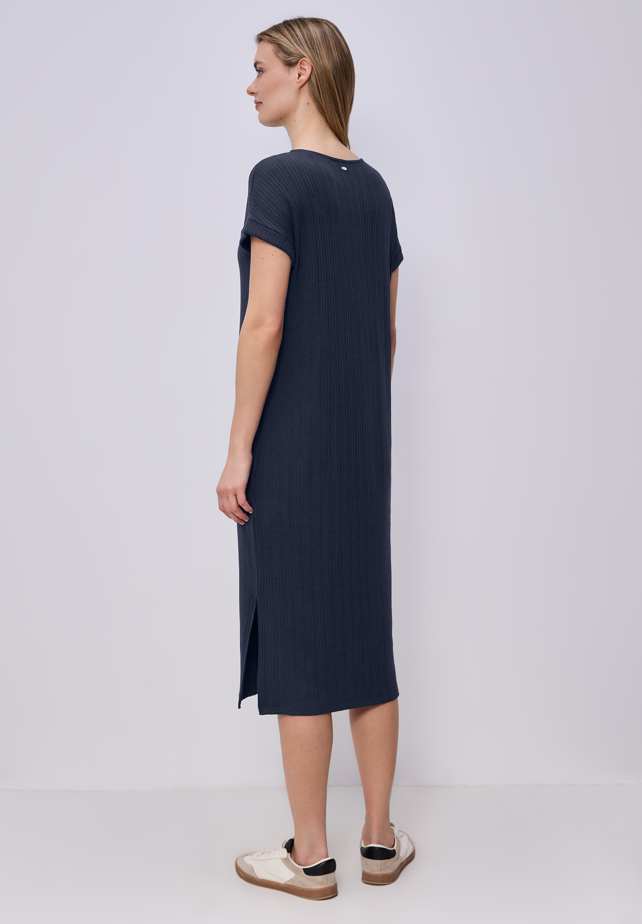 STREET ONE Jerseykleid Ohne Taschen mit Rundhalsausschnitt