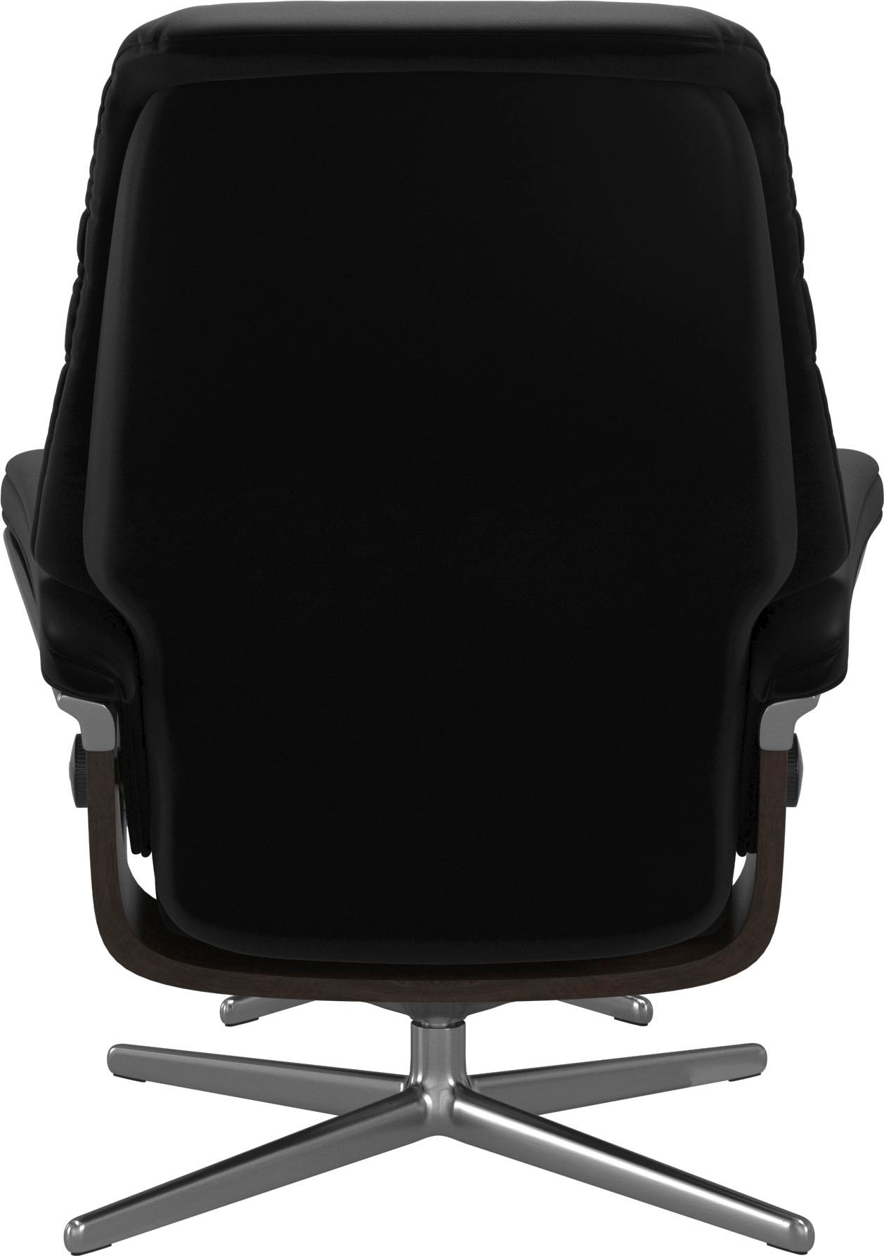 Stressless® Relaxsessel »Sunrise«, (Set, Relaxsessel mit Hocker), mit Hocker, mit Cross Base, Größe S, M & L, Holzakzent Wenge