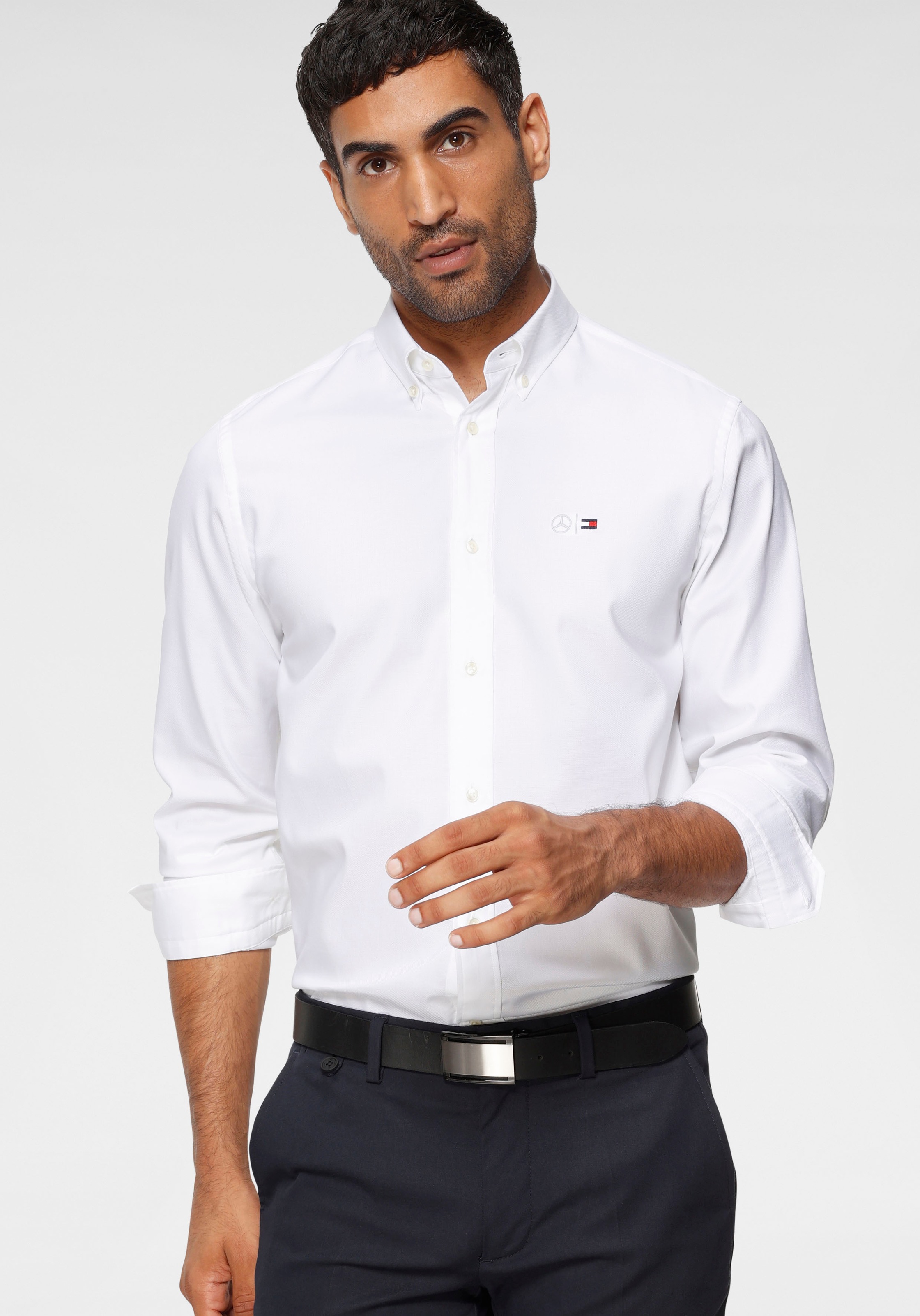 Tommy Hilfiger X Mercedes Benz Langarmhemd 2 Mb Stretch Oxford Shirt Bestellen Baur