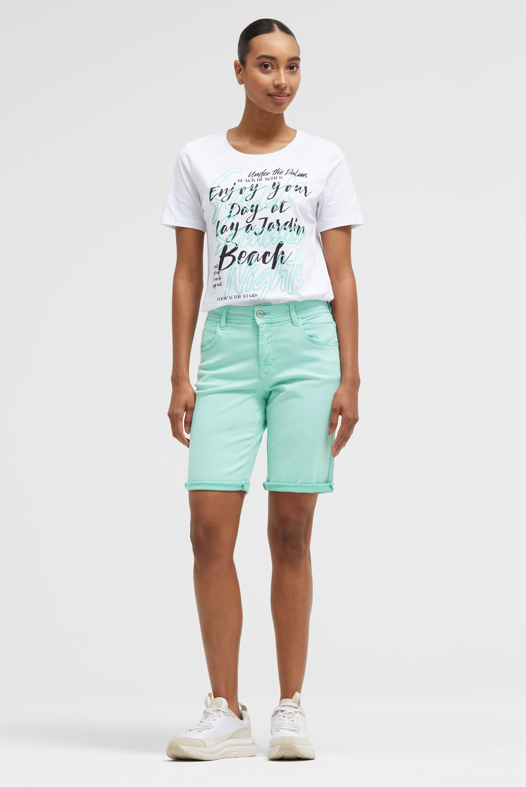SOCCX Shorts  mit Turn-Up-Saum
