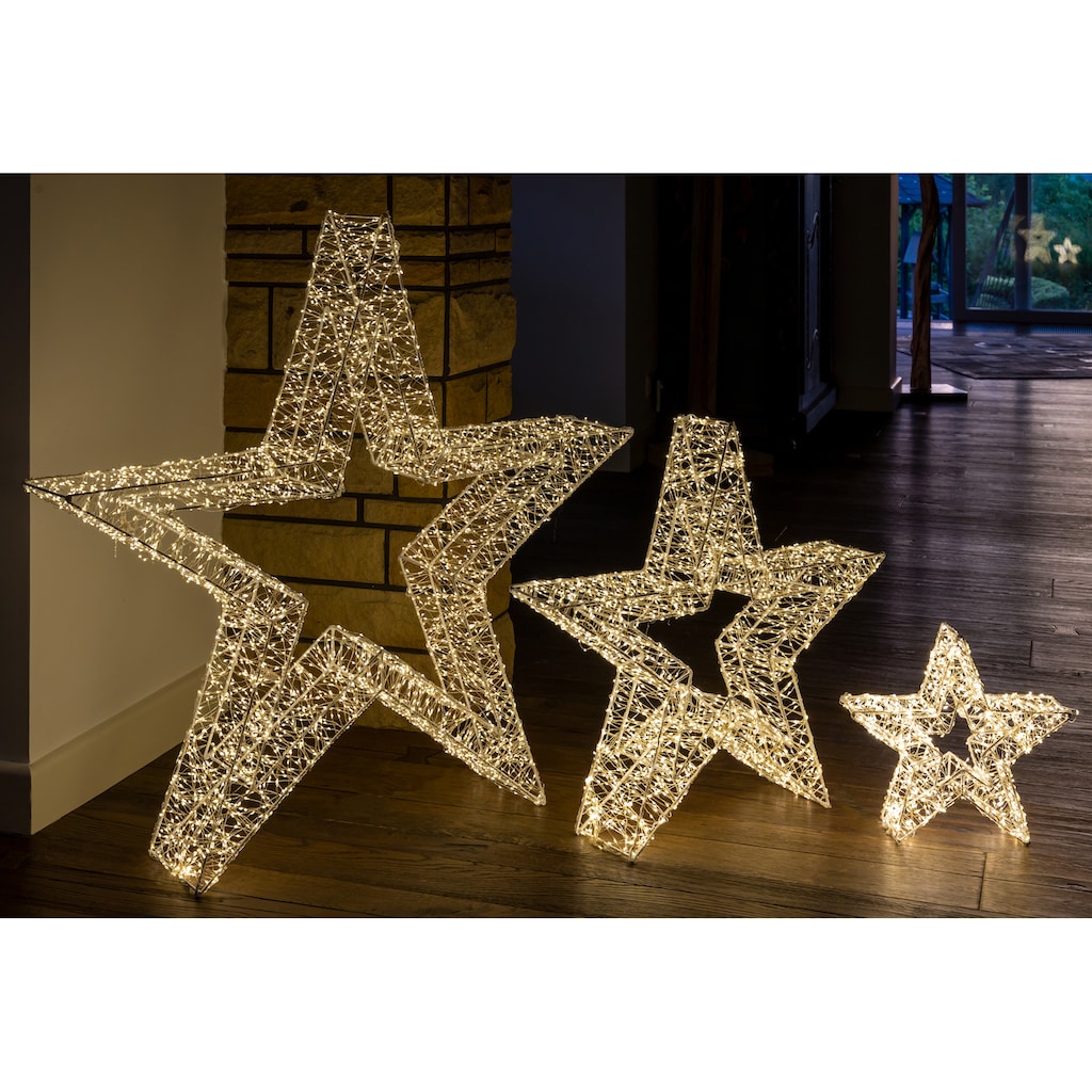 Star-Max LED Stern »Weihnachtsstern, Weihnachtsdeko aussen«, 7680 flammig-flammig