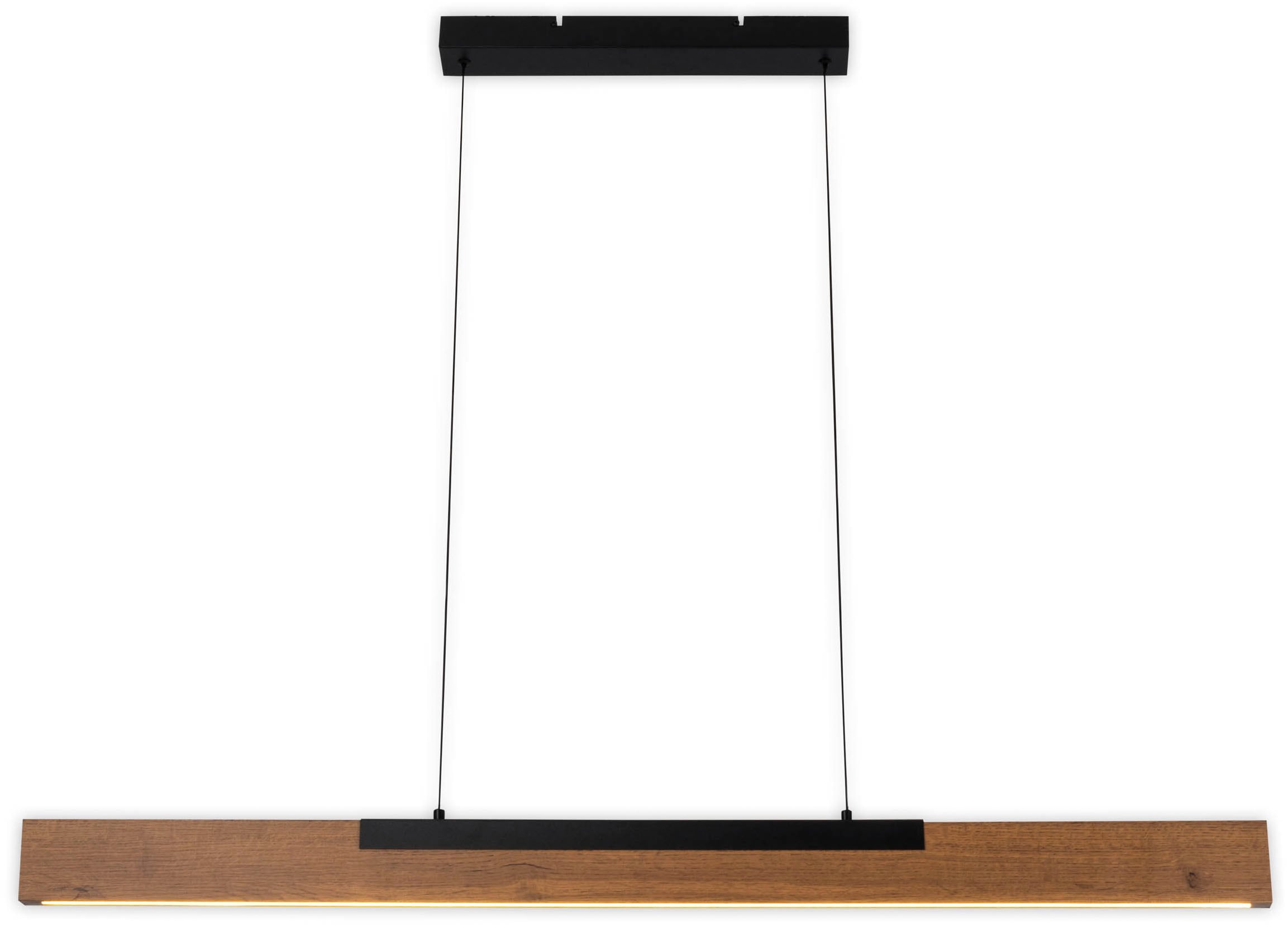 näve LED Pendelleuchte »Wilma«, 1 flammig, Leuchtmittel LED-Modul | LED wechselbar, mit Holz, dimmbar per Wandschalter, Memoryfunktion, höhenverstellbar
