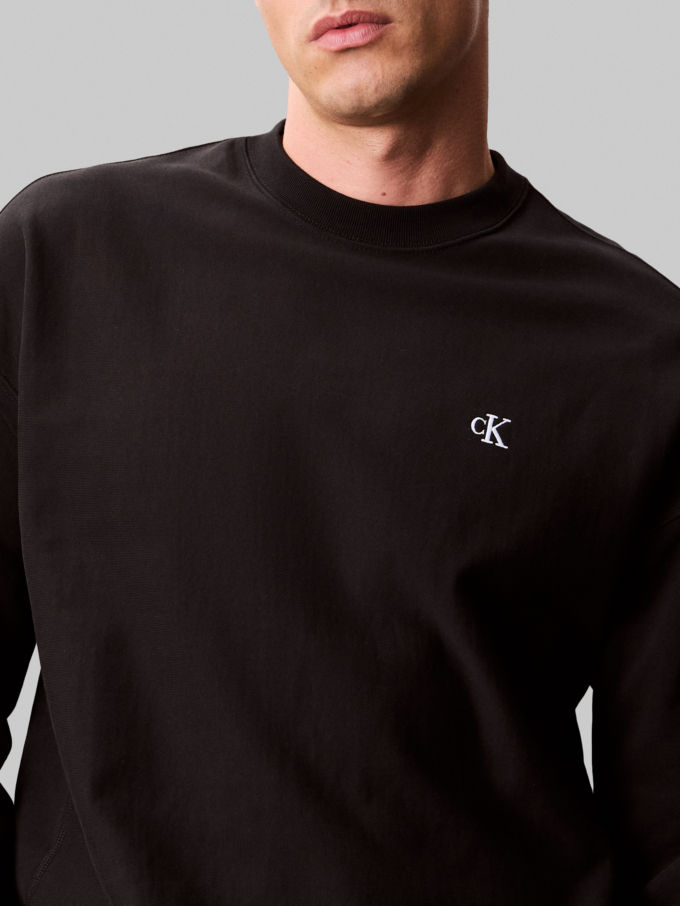 Calvin Klein Jeans Sweatshirt »PRMM TRRY MNGRM CN S«, Mit Rundhalsausschnitt