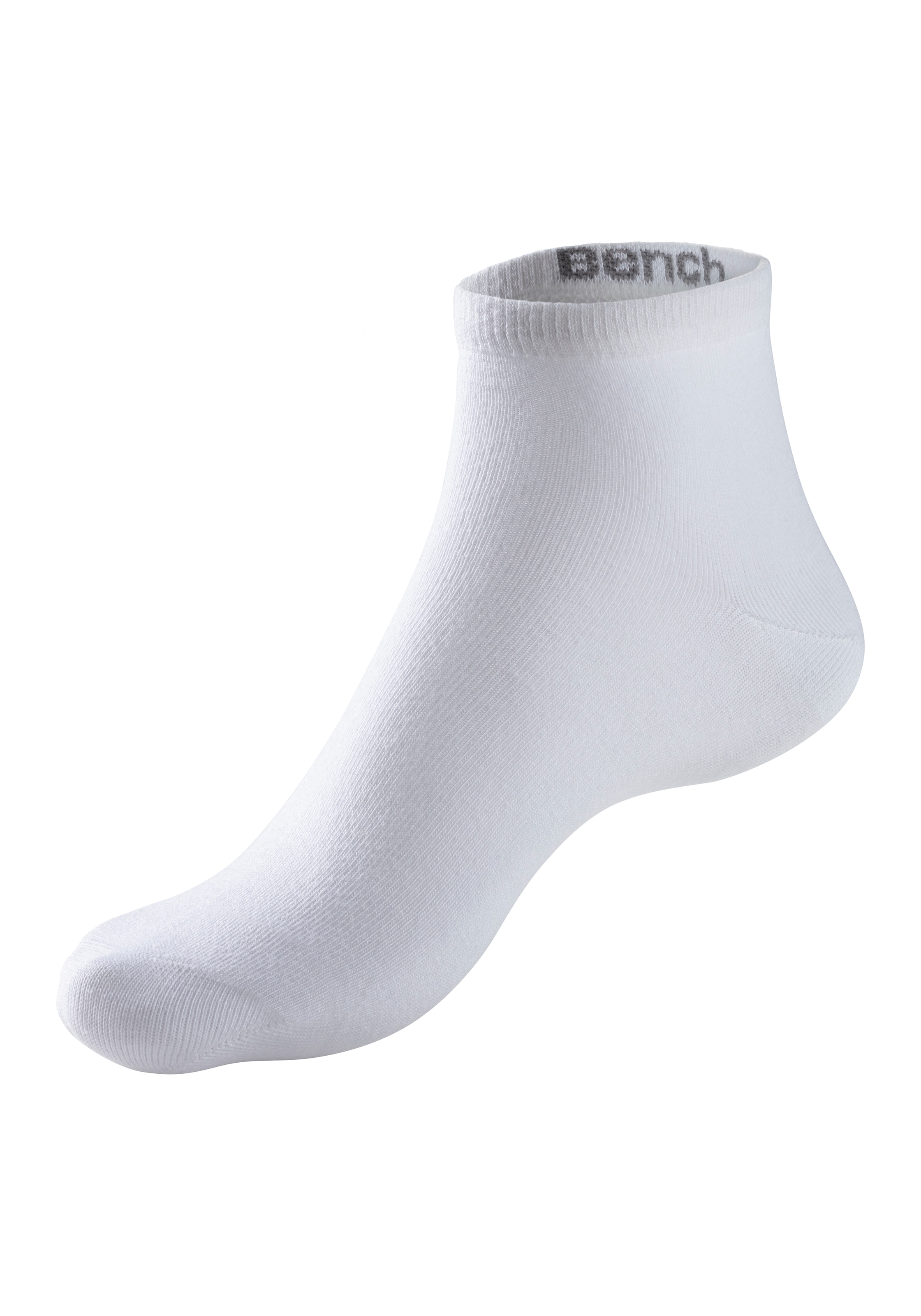 Bench. Kurzsocken, (6 Paar), mit eingestricktem Markenlogo im Bündchen