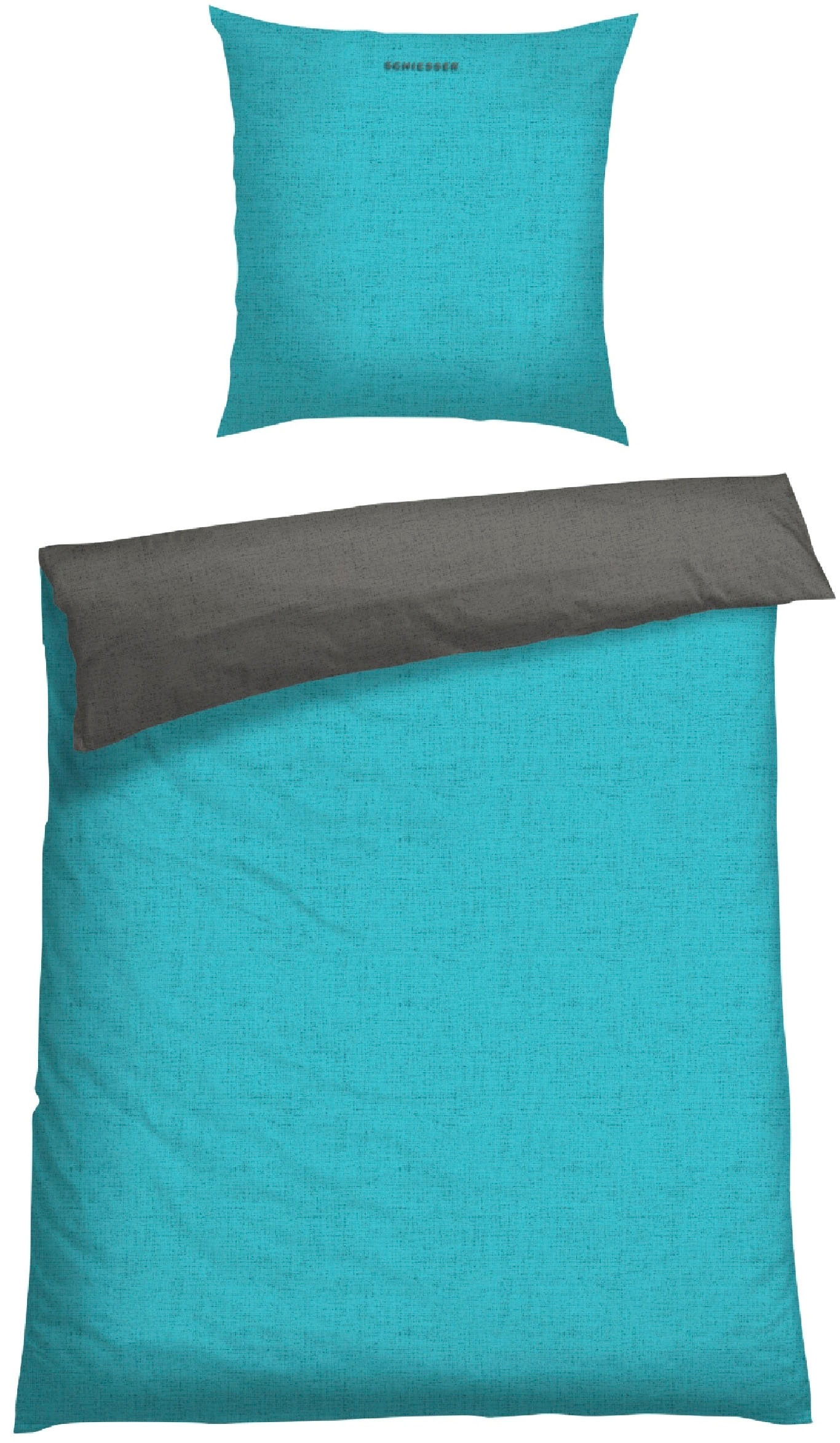 Schiesser Wendebettwäsche "Doubleface aus weicher Baumwolle mit edlem Melangeeffekt" 2 Stk. ab Größe 135x200 cm erhältlich, Made in Green