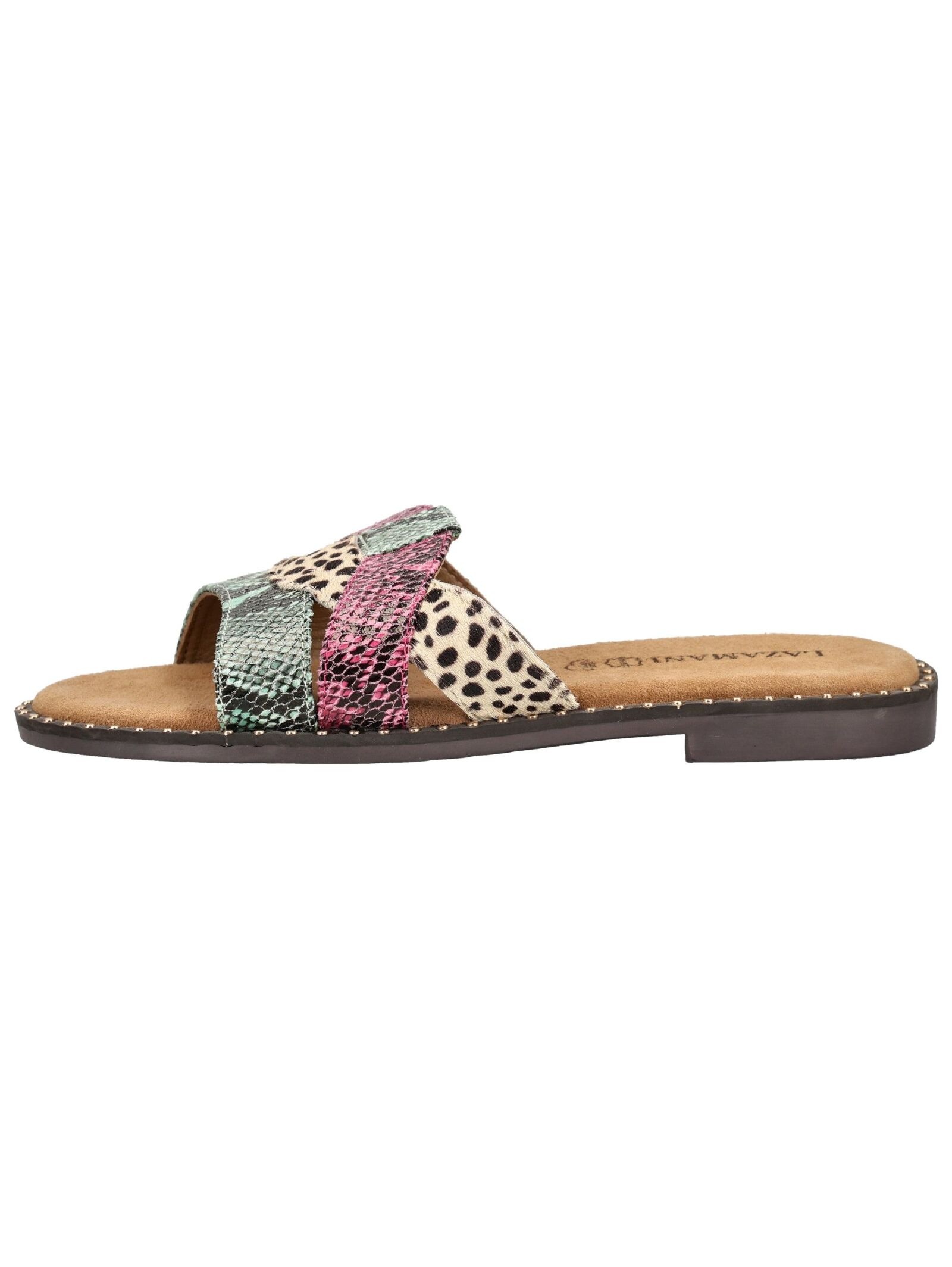 Lazamani Pantolette »Lazamani Pantoletten Leder/Textil«