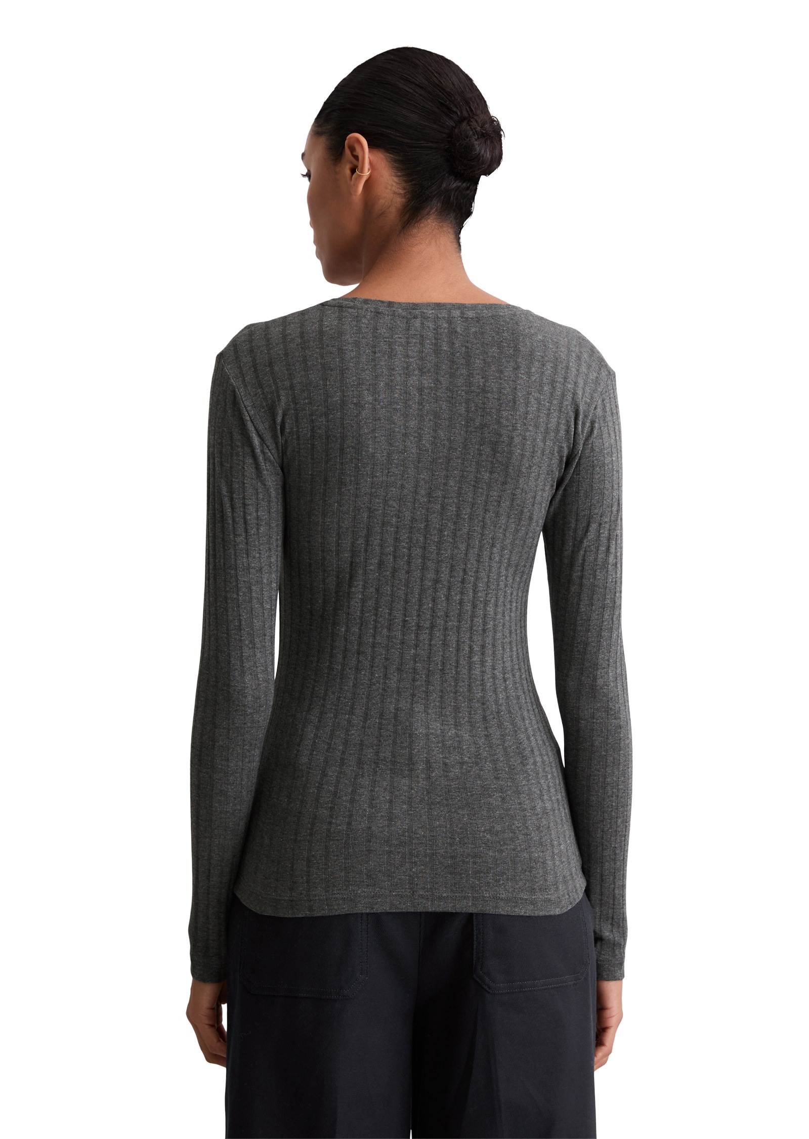 Thumbnail - Marc OPolo Langarmshirt "aus Organic-Cotton-Modal-Mix"