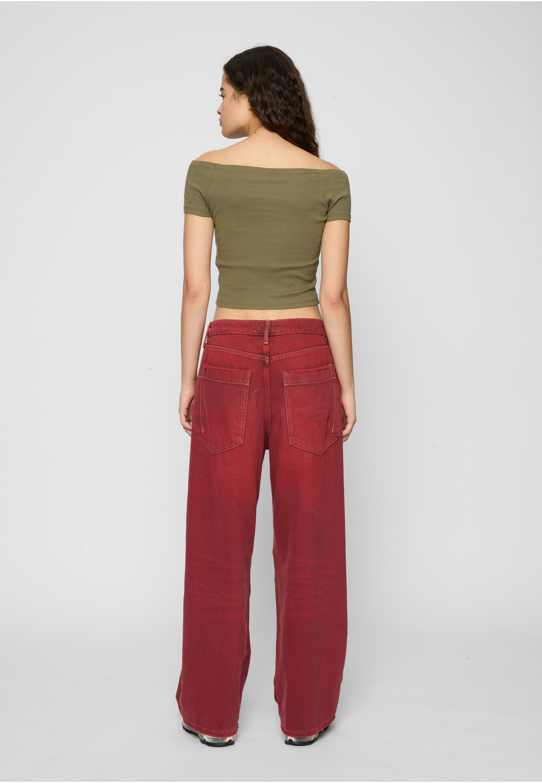 URBAN CLASSICS T-Shirt »Urban Classics Damen Ladies Off Shoulder Rib Tee 2-Pack« 1 Stk.