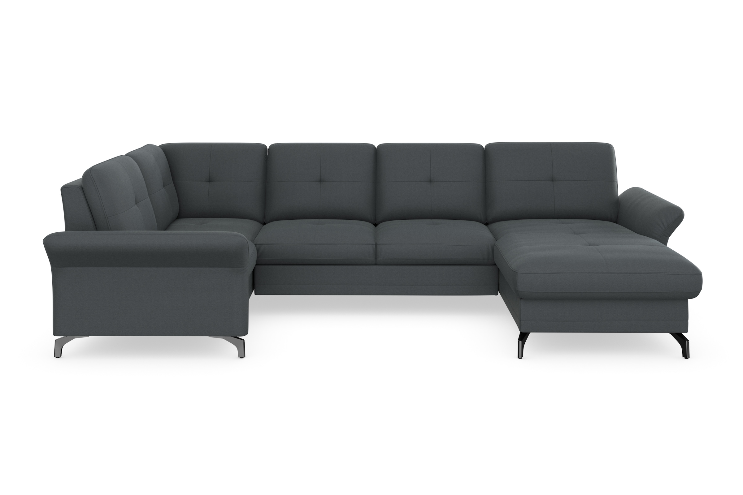 Home affaire Wohnlandschaft "Calando U-Form" wahlweise mit Bettfunktion, Be günstig online kaufen