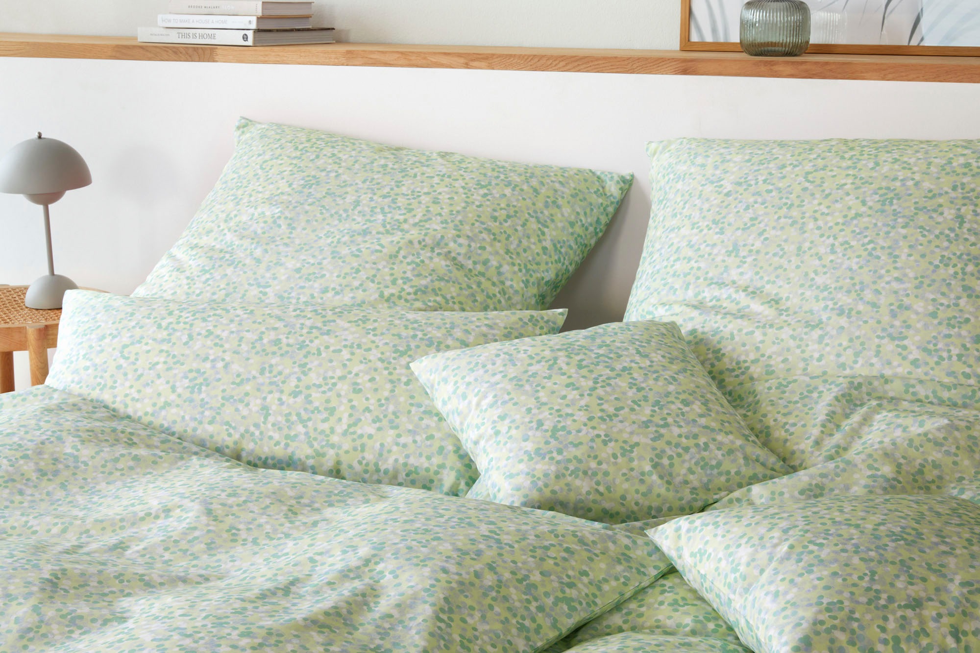 Elegante Bettwäsche "Little Dots" 2 Stk. angenehmes Hautgefühl günstig online kaufen