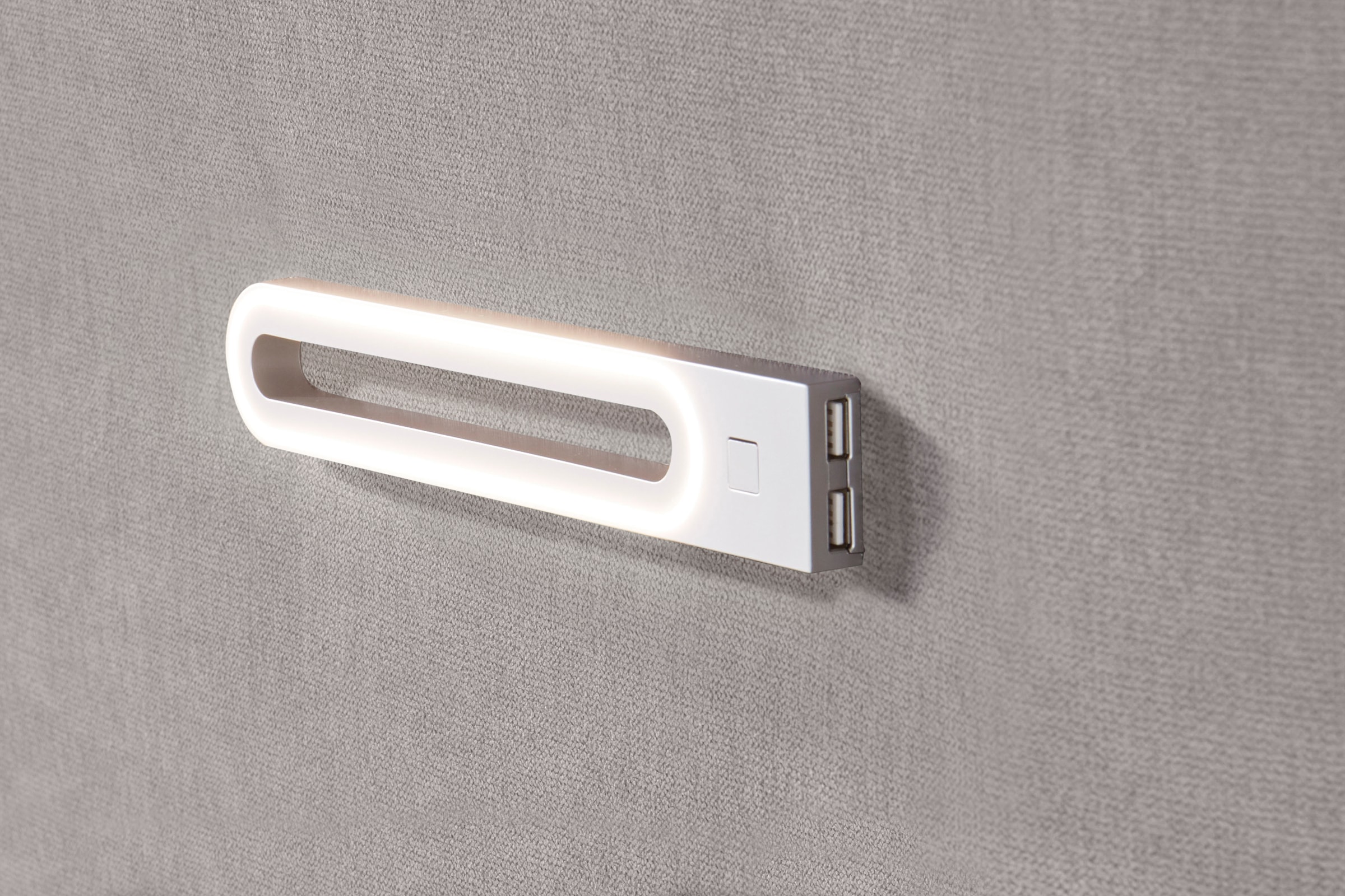 INOSIGN Boxbett »Luan«, Schubkästen, LED-Beleuchtung und Topper, in Breite 120 cm und 180 cm