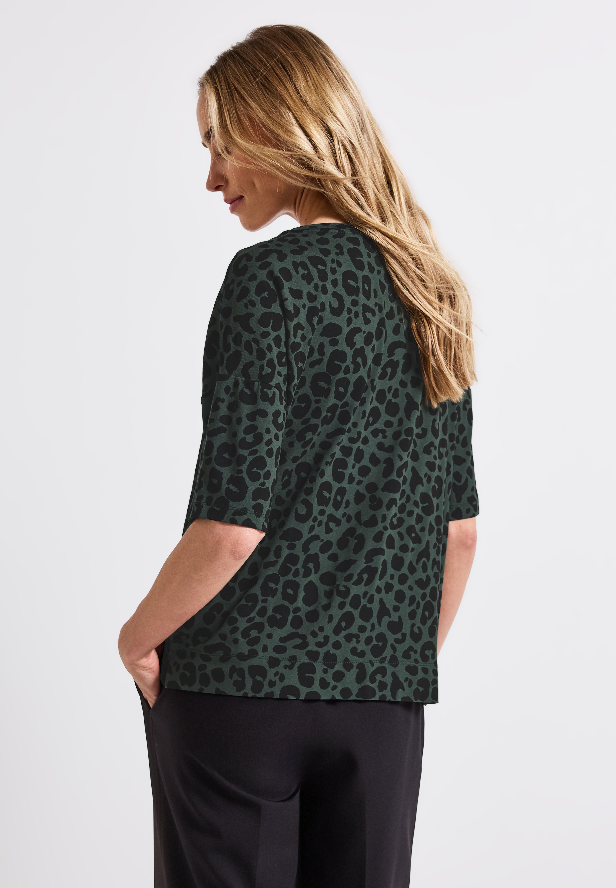 STREET ONE T-Shirt, aus elastischem Materialmix günstig online kaufen
