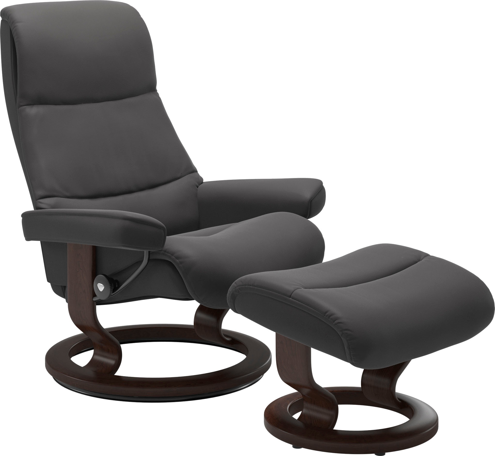 Stressless Relaxsessel "View" mit Classic Base, Größe M,Gestell Braun