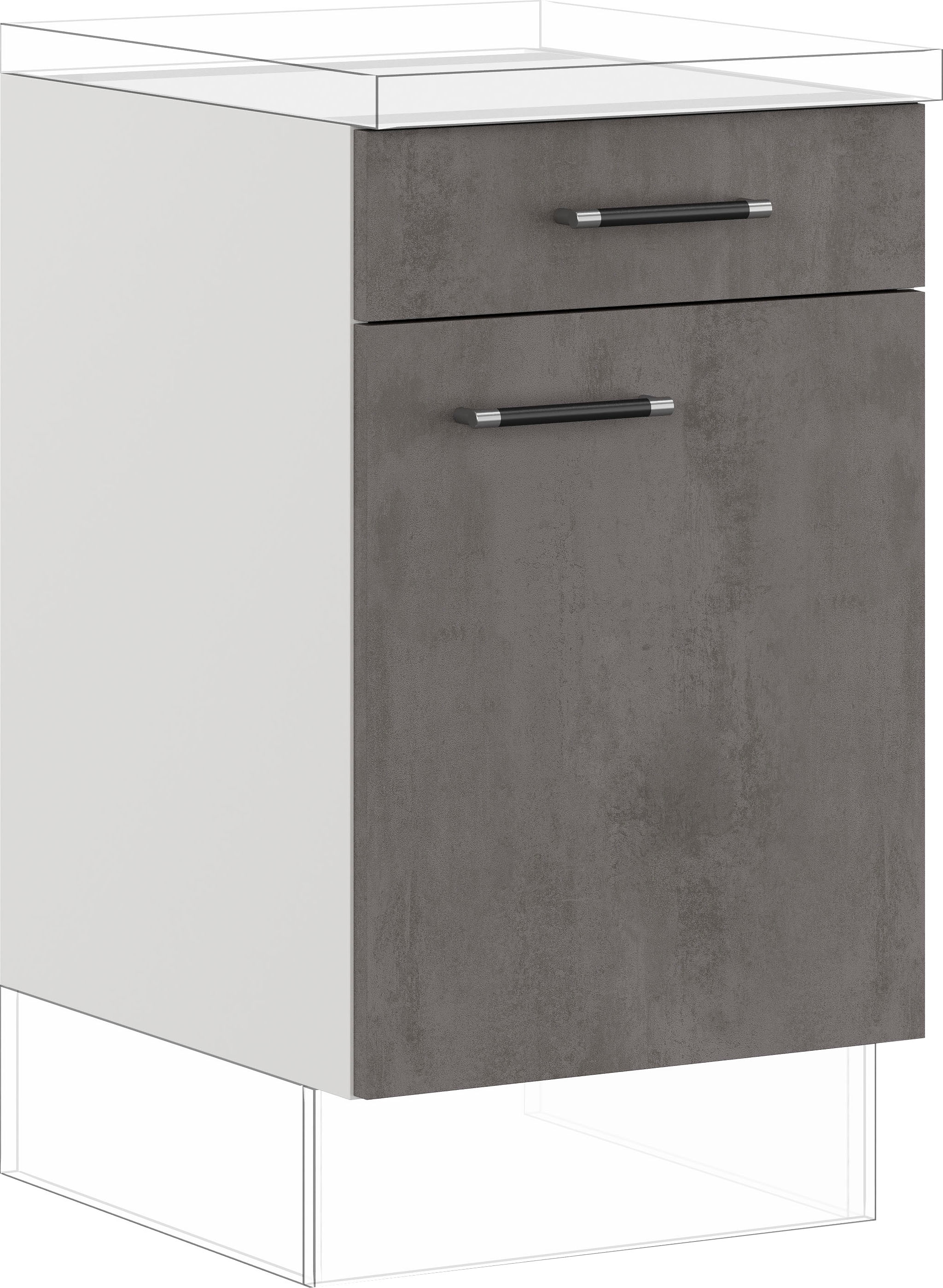 IMPULS KÜCHEN Unterschrank ""Prag und Valencia", Breite/Höhe: 50/72,3 cm" v günstig online kaufen