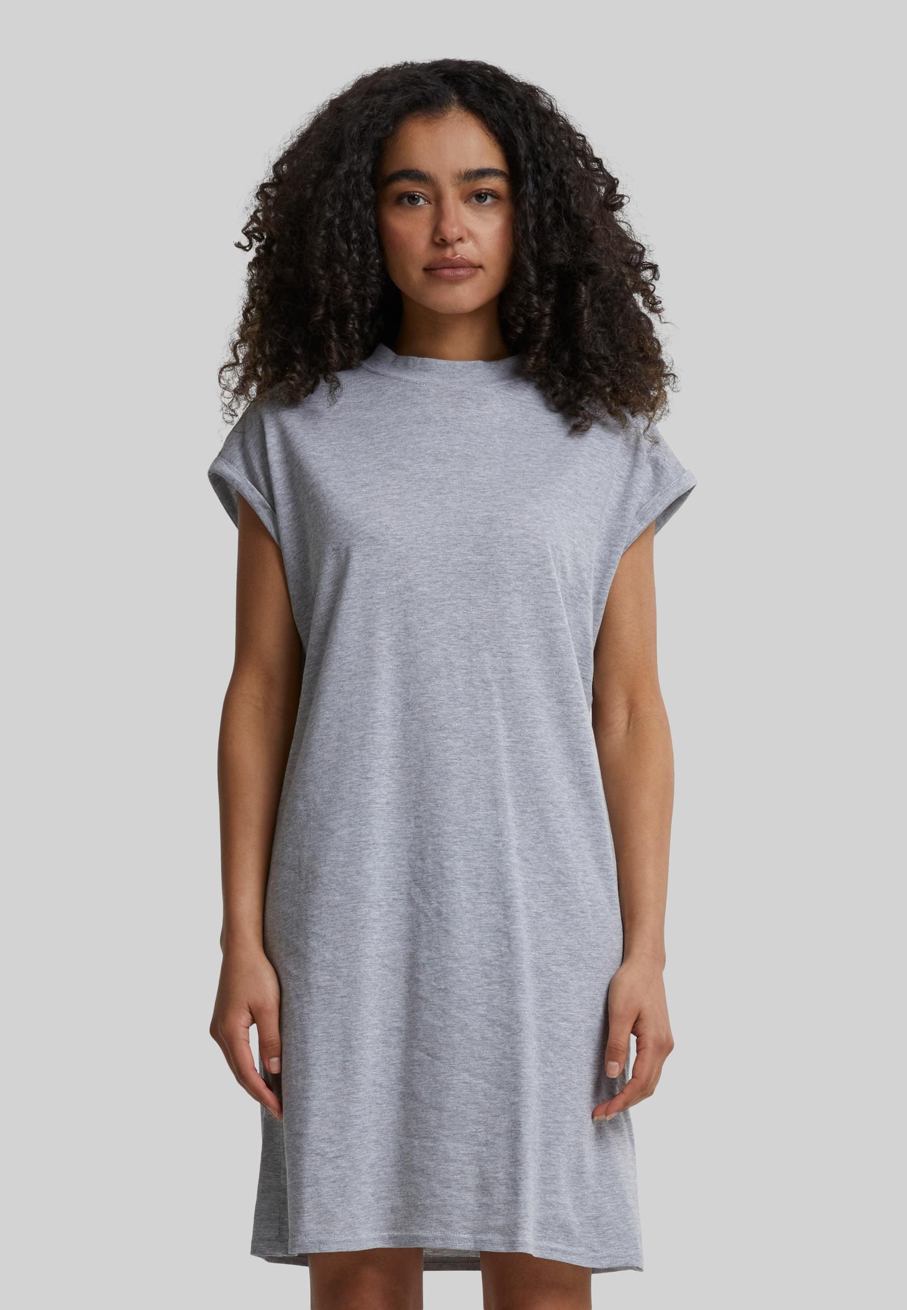 URBAN CLASSICS Shirtkleid »Urban Classics Damen Ladies Turtle Extended Shoulder Dress«, (1 tlg.)