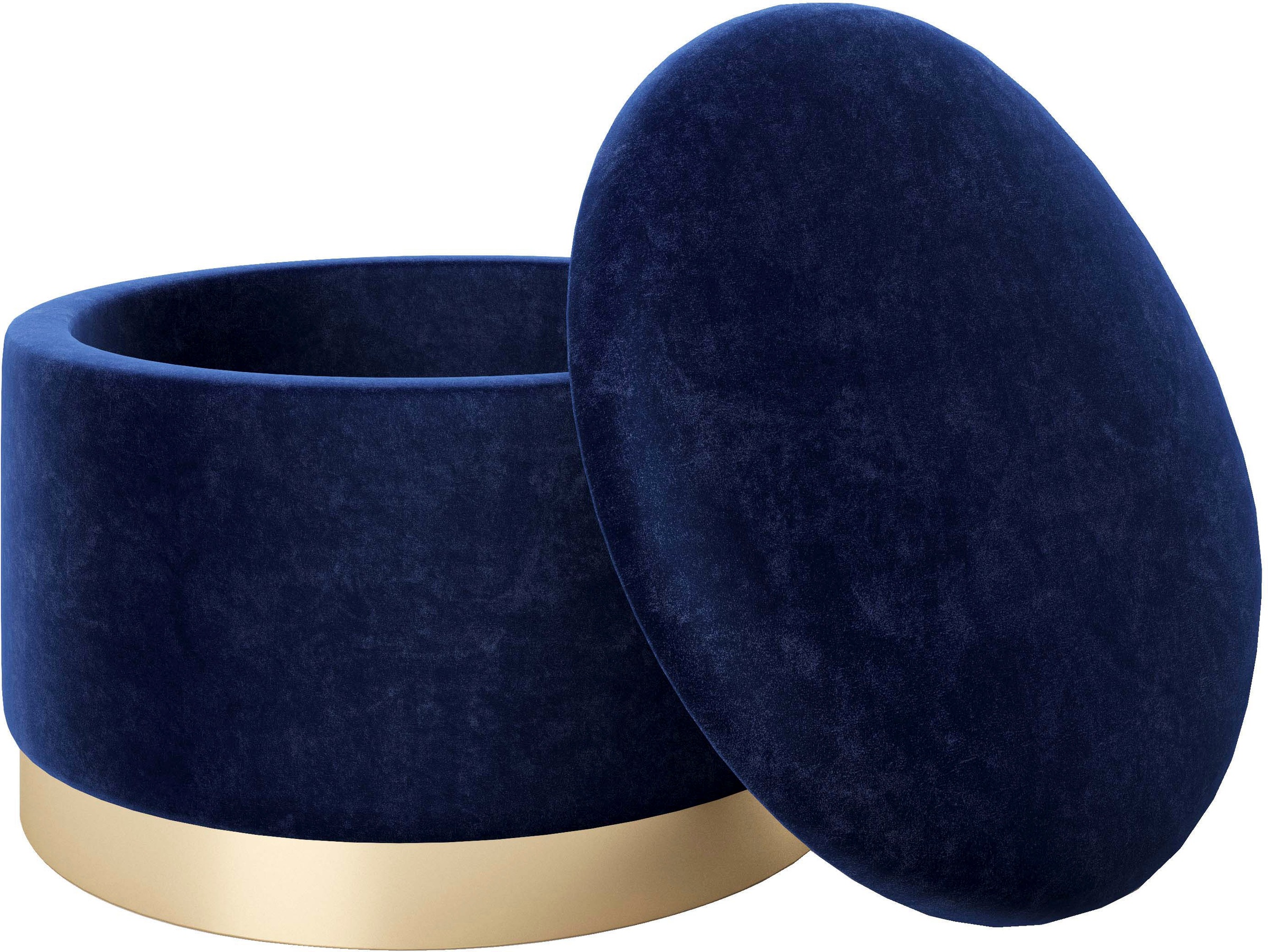 PLAYBOY Pouf "SUE" Abnehmbarer Deckel, innen Stauraum für Decken, Kissen un günstig online kaufen