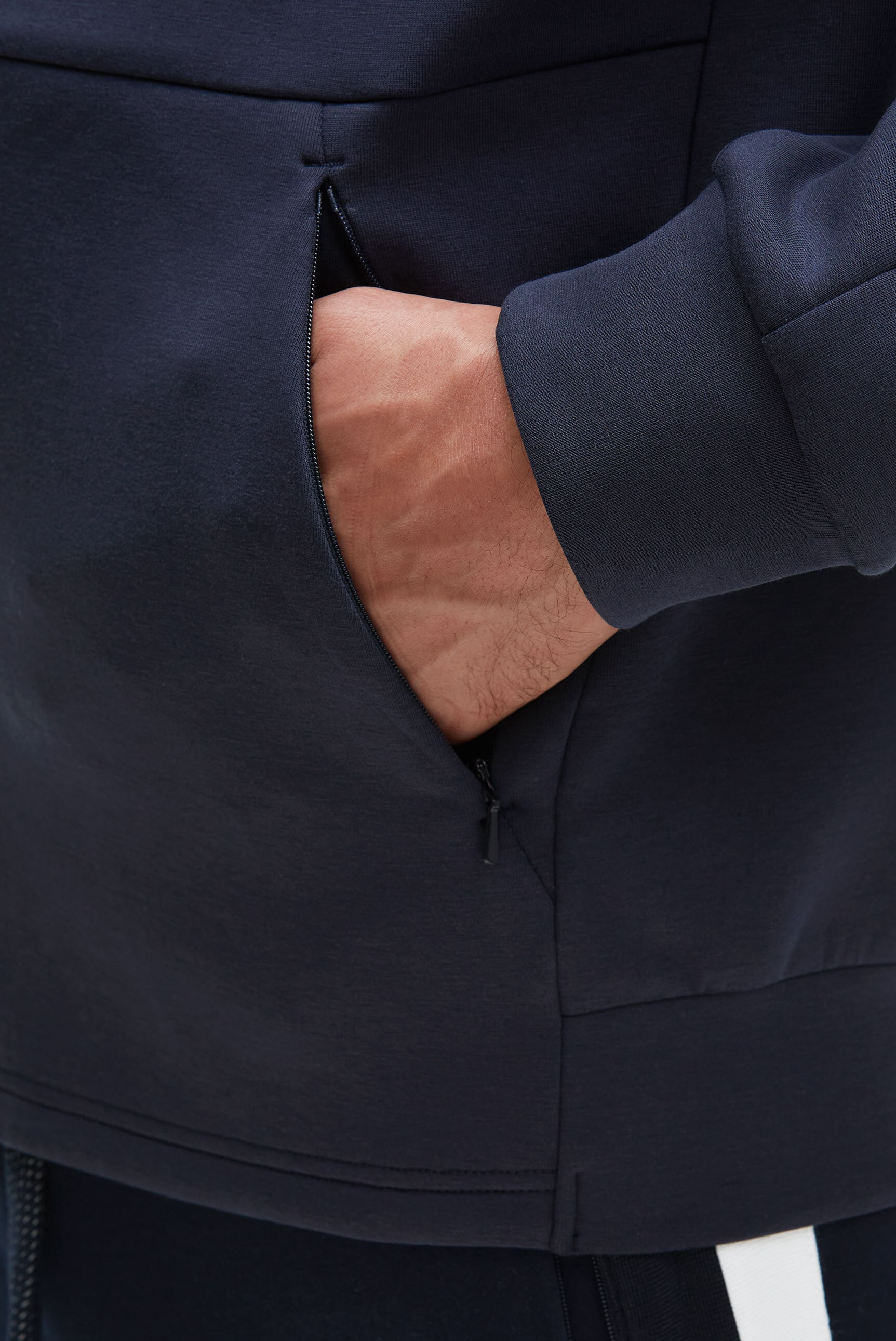 CAMP DAVID Kapuzensweatjacke mit reflektierenden Details