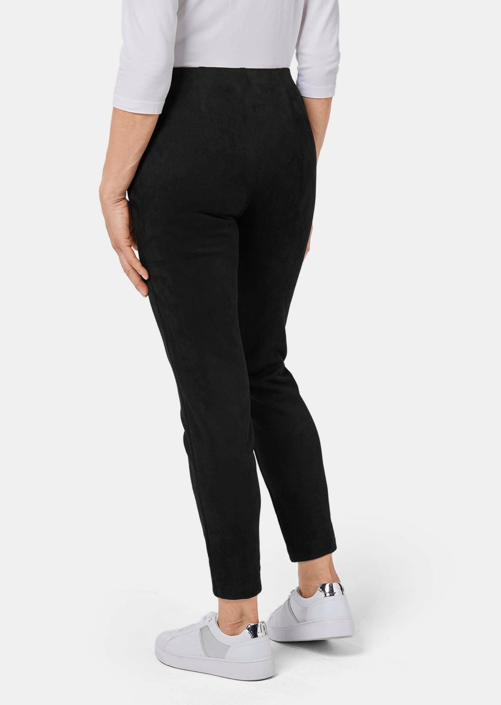 GOLDNER 2-in-1-Hose »Leggings in Veloursleder-Optik Moderne Leggings in trendigem Velourslederimitat«