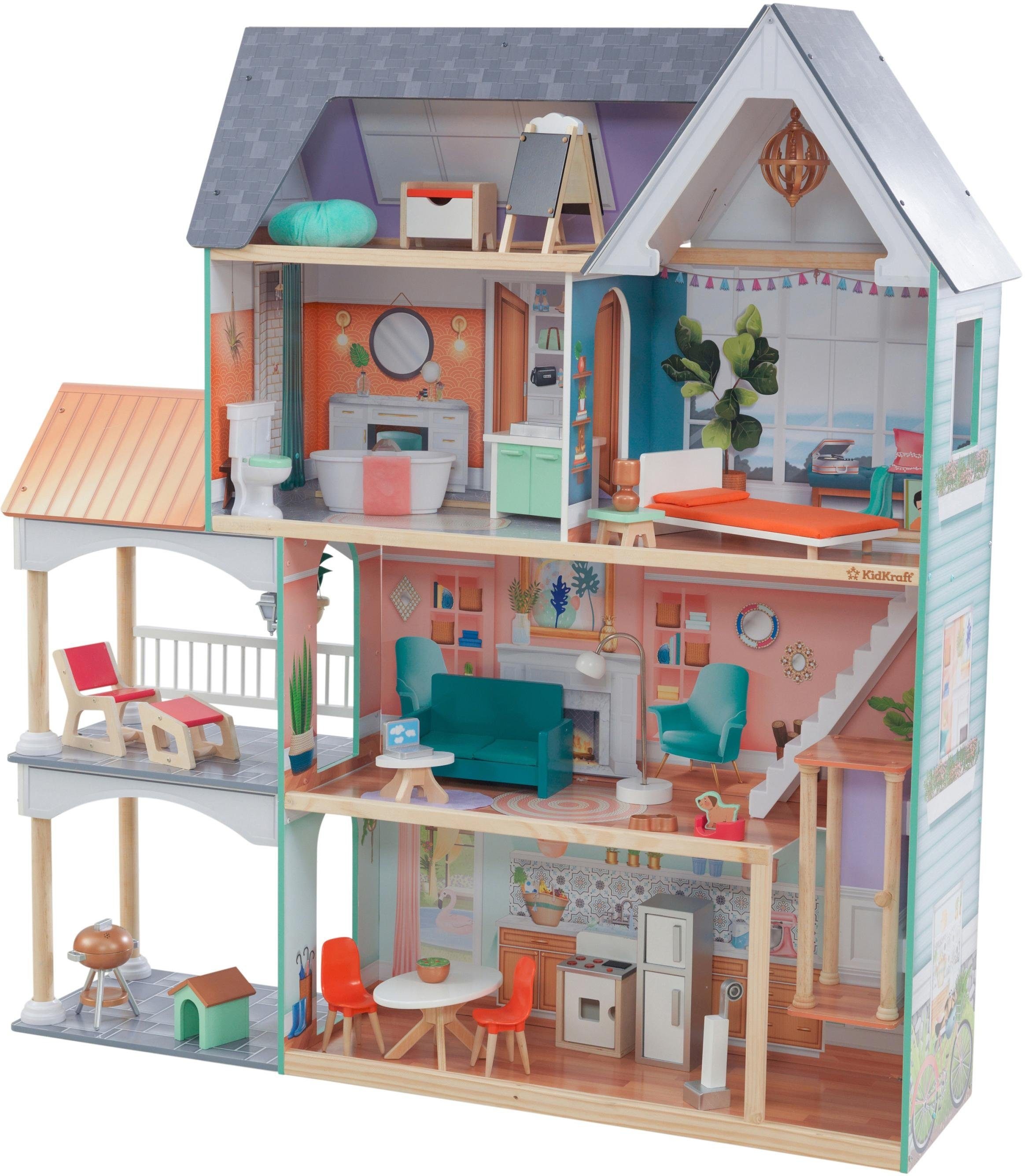 KidKraft® Puppenhaus »Dahlia Mansion«, inklusive Möbel