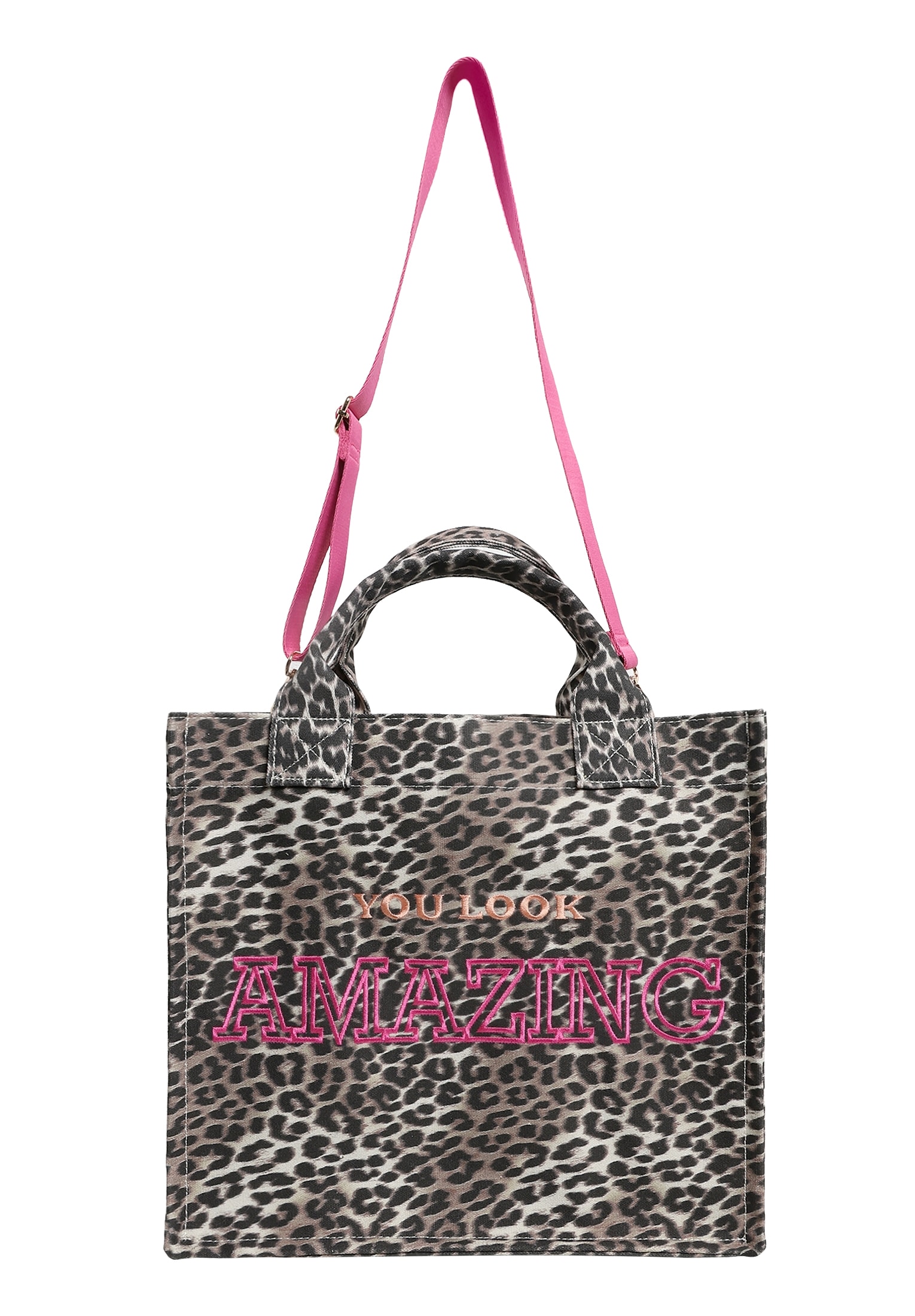 Cartoon Abendtasche »Damen im Leo-Look«