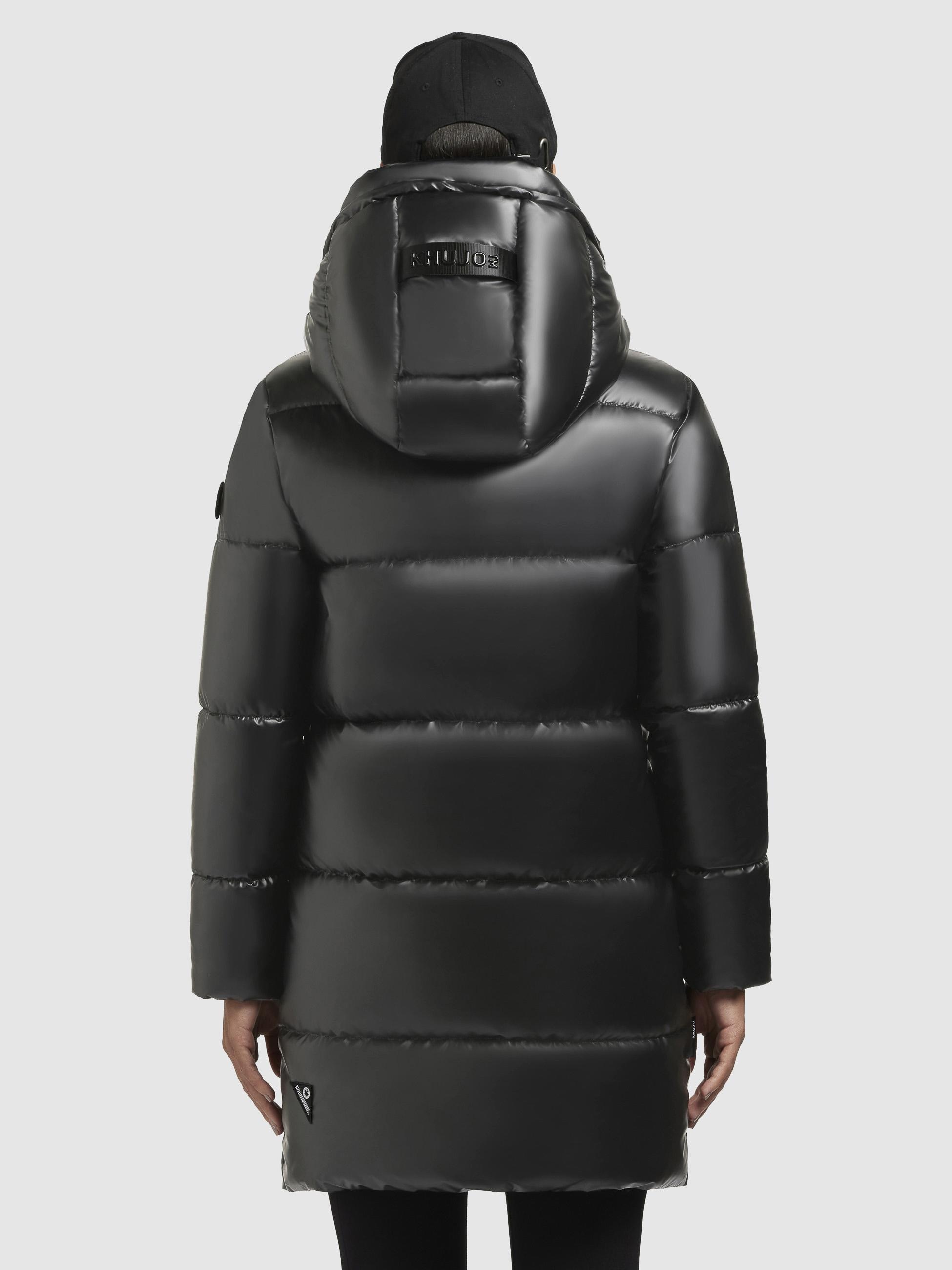 khujo Steppmantel »Haya Shiny-YM«, Wasserdichter gesteppter Damen Winter Kurzmantel