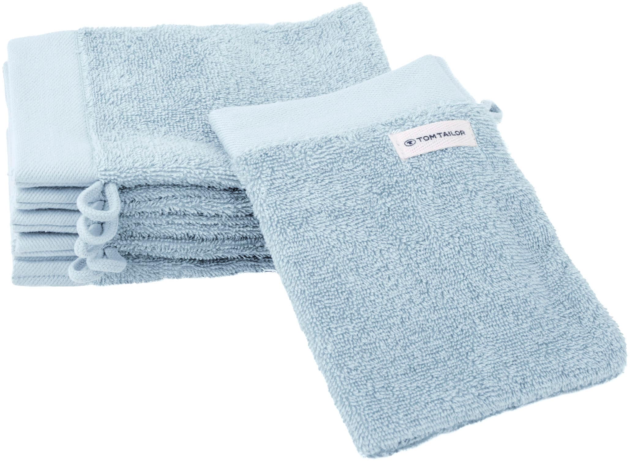 TOM TAILOR HOME Waschhandschuh »Waschhandschuh COLOR BATH«, (6 St., 6er Set Waschhandschuhe 16 x 21 cm)