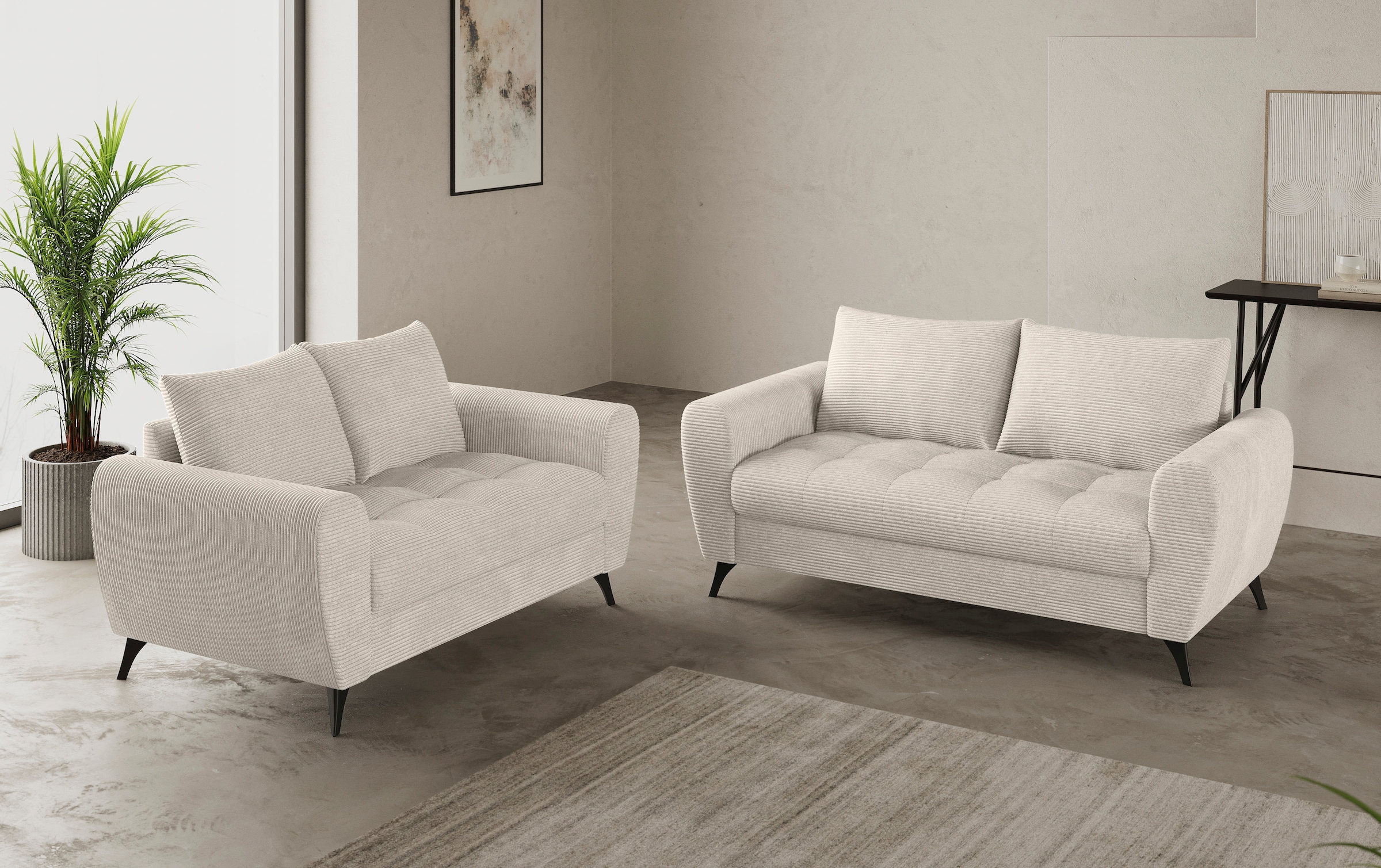 Mr. Couch 2,5-Sitzer »Blackburn II«, Mit Kaltschaumpolsterung bis 140 kg belastbar