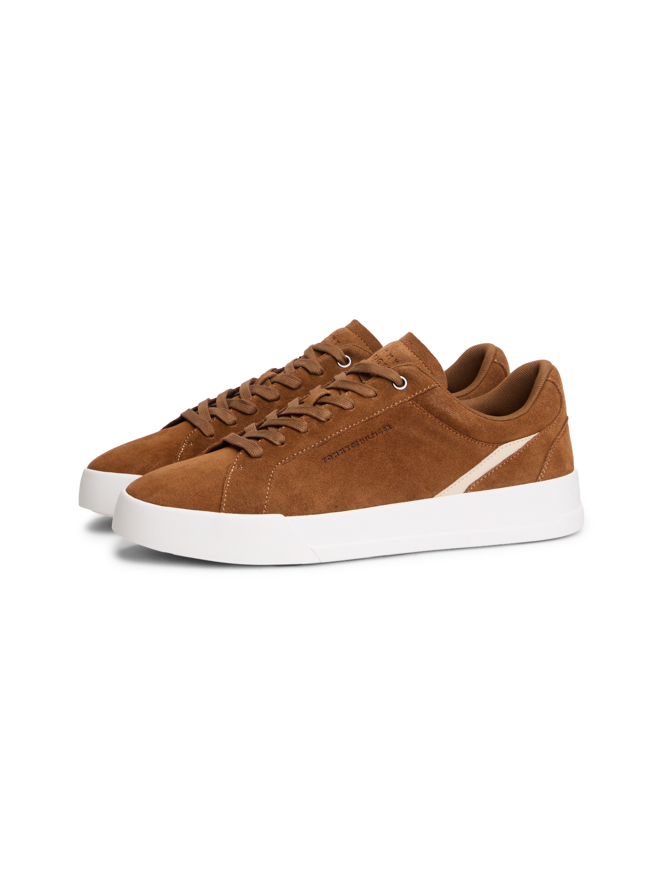 Tommy Hilfiger Sneaker "TH COURT PREMIUM SUEDE" Freizeitschuh, Halbschuh, Schnürer im Retro-Look